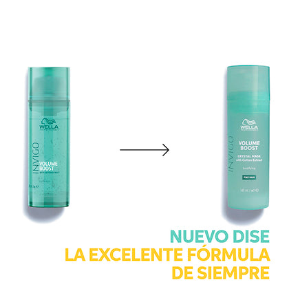 Wella Invigo - VOLUME BOOST Máscara Cristalina para cabelos finos e sem volume 145 ml