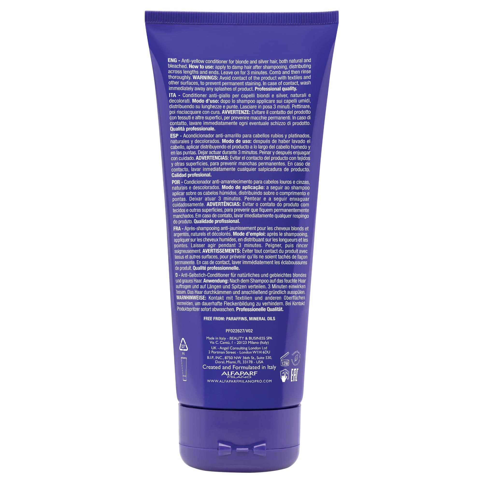 Alfaparf Acondicionador Alfaparf Semi di Lino Blonde Anti-Yellow Conditioner 200 ml Roberta Beauty Club Tienda Online Productos de Peluqueria