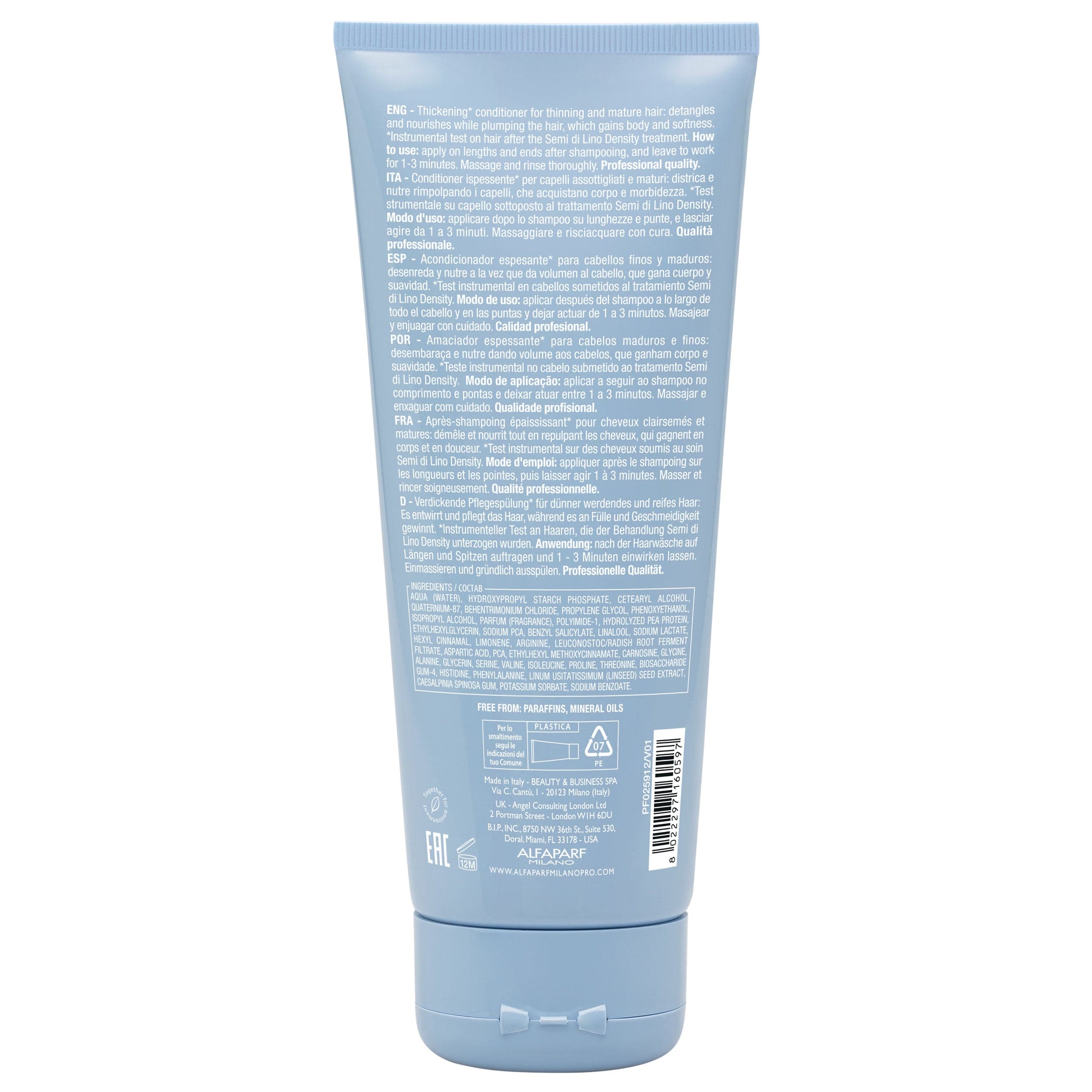 Alfaparf Acondicionador Alfaparf Semi di Lino Density Thickening Conditioner 200 ml Roberta Beauty Club Tienda Online Productos de Peluqueria