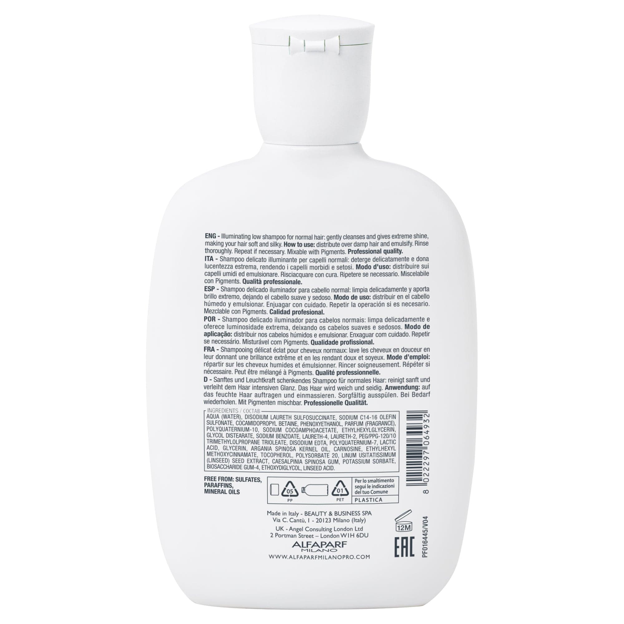 Alfaparf Champú Alfaparf Semi di Lino Diamond Illuminating Low Shampoo 250 ml Roberta Beauty Club Tienda Online Productos de Peluqueria