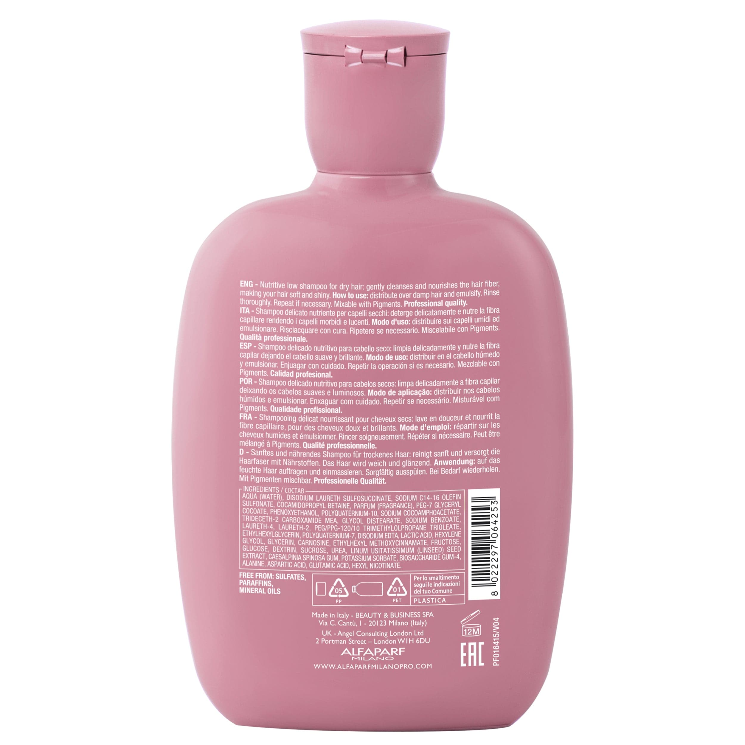Alfaparf Champú Alfaparf Semi di Lino Moisture Nutritive Low Shampoo 250 ml Roberta Beauty Club Tienda Online Productos de Peluqueria