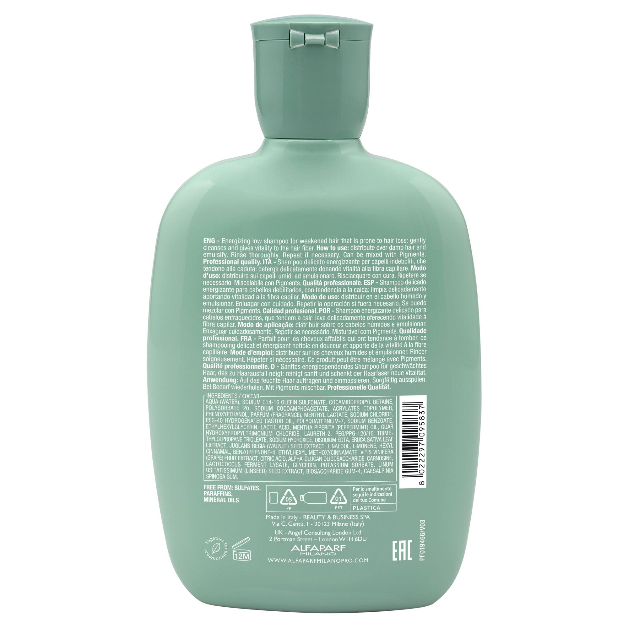 Alfaparf Champú Alfaparf Semi di Lino Scalp Renew Energizing Low Shampoo 250 ml Roberta Beauty Club Tienda Online Productos de Peluqueria