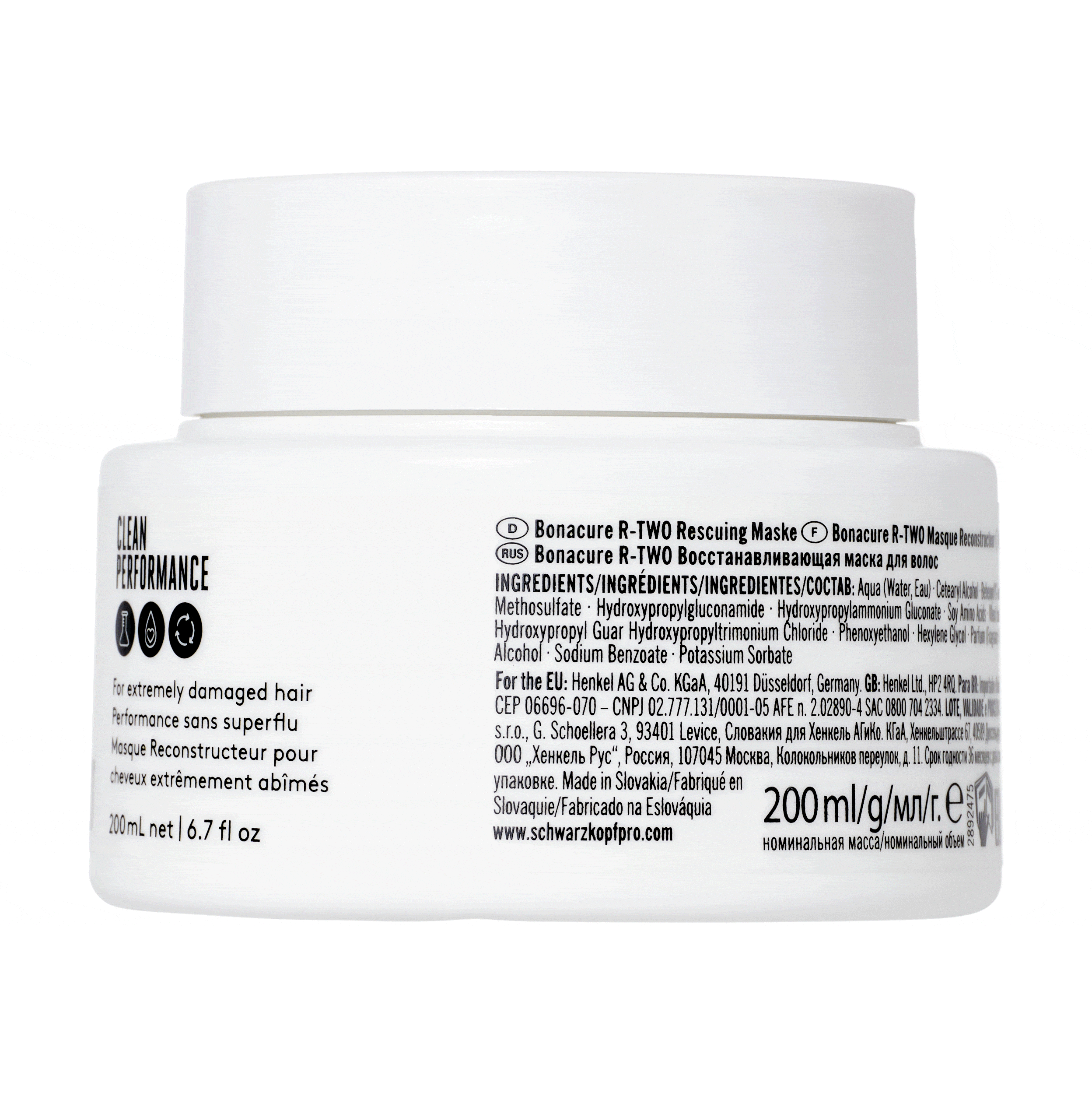 BC Bonacure Mascarilla Capilar Bonacure R-TWO Tratamiento Reparador 200ml Roberta Beauty Club Tienda Online Productos de Peluqueria