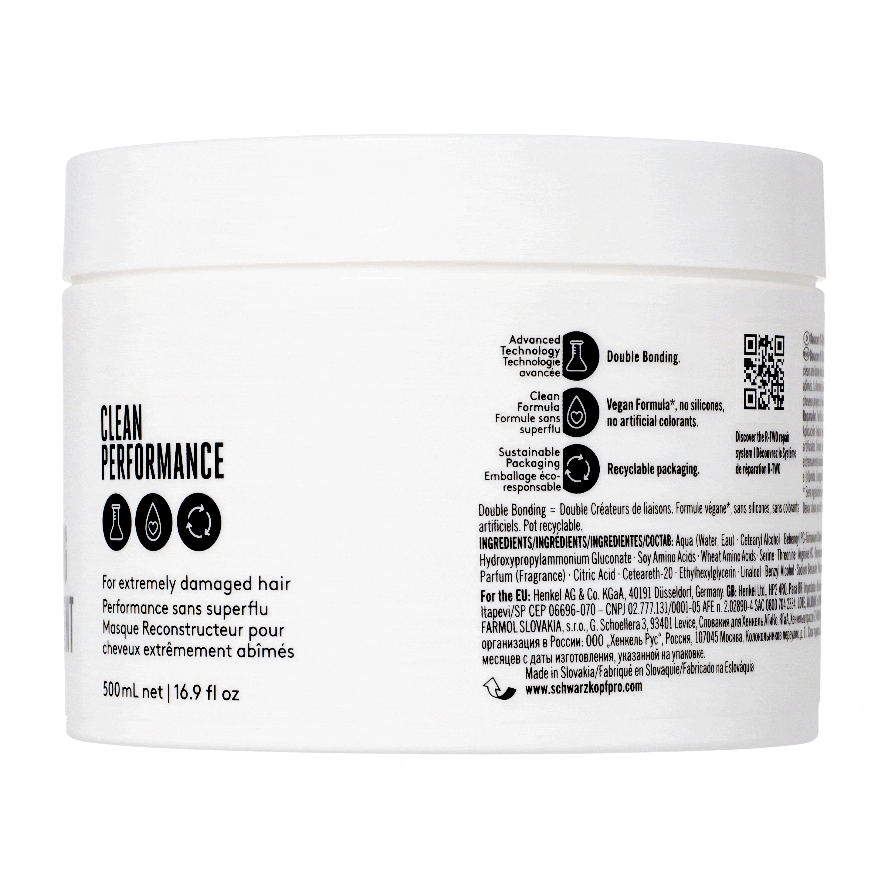 BC Bonacure Mascarilla Capilar Bonacure R-TWO Tratamiento Reparador 500ml Roberta Beauty Club Tienda Online Productos de Peluqueria