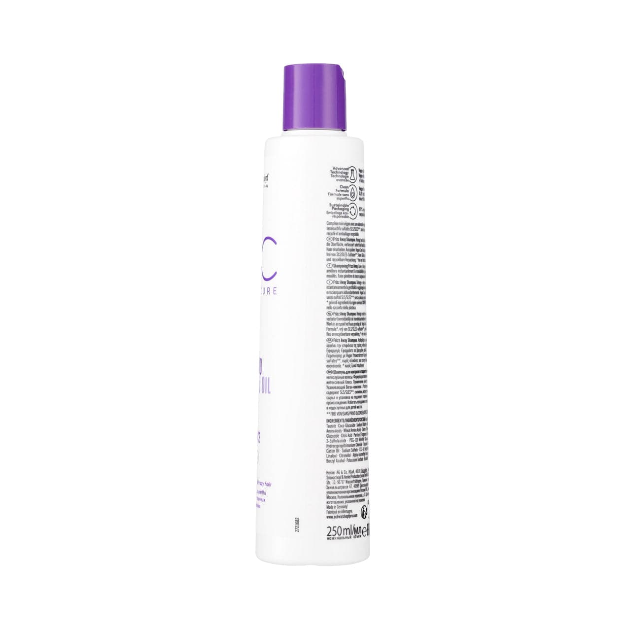 BC Bonacure Shampoo Bonacure Frizz Away Champú 250ml Roberta Beauty Club Tienda Online Productos de Peluqueria