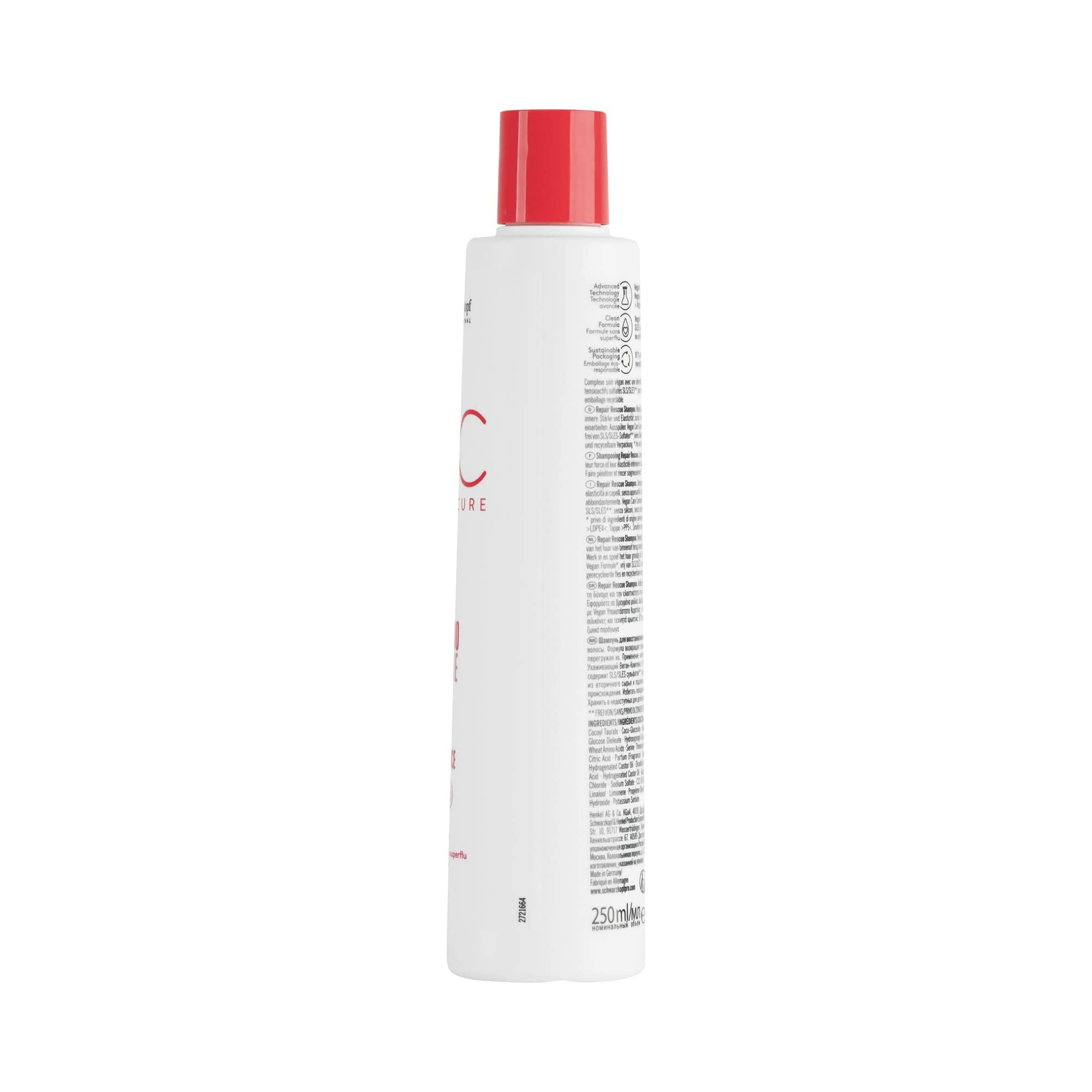 BC Bonacure Shampoo Bonacure Repair Rescue Champú 250ml Roberta Beauty Club Tienda Online Productos de Peluqueria