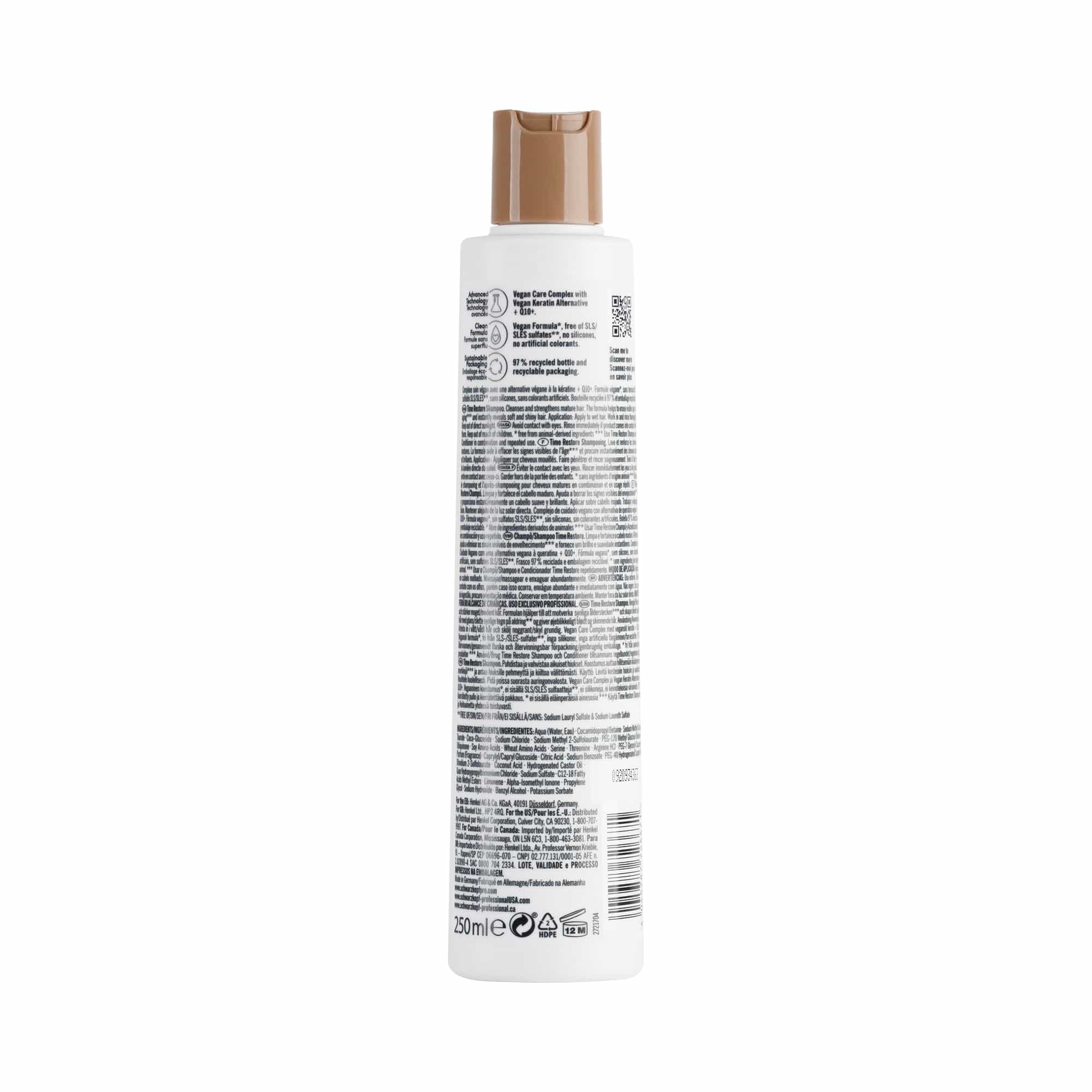 BC Bonacure Shampoo Bonacure Time Restore Champú 250ml Roberta Beauty Club Tienda Online Productos de Peluqueria