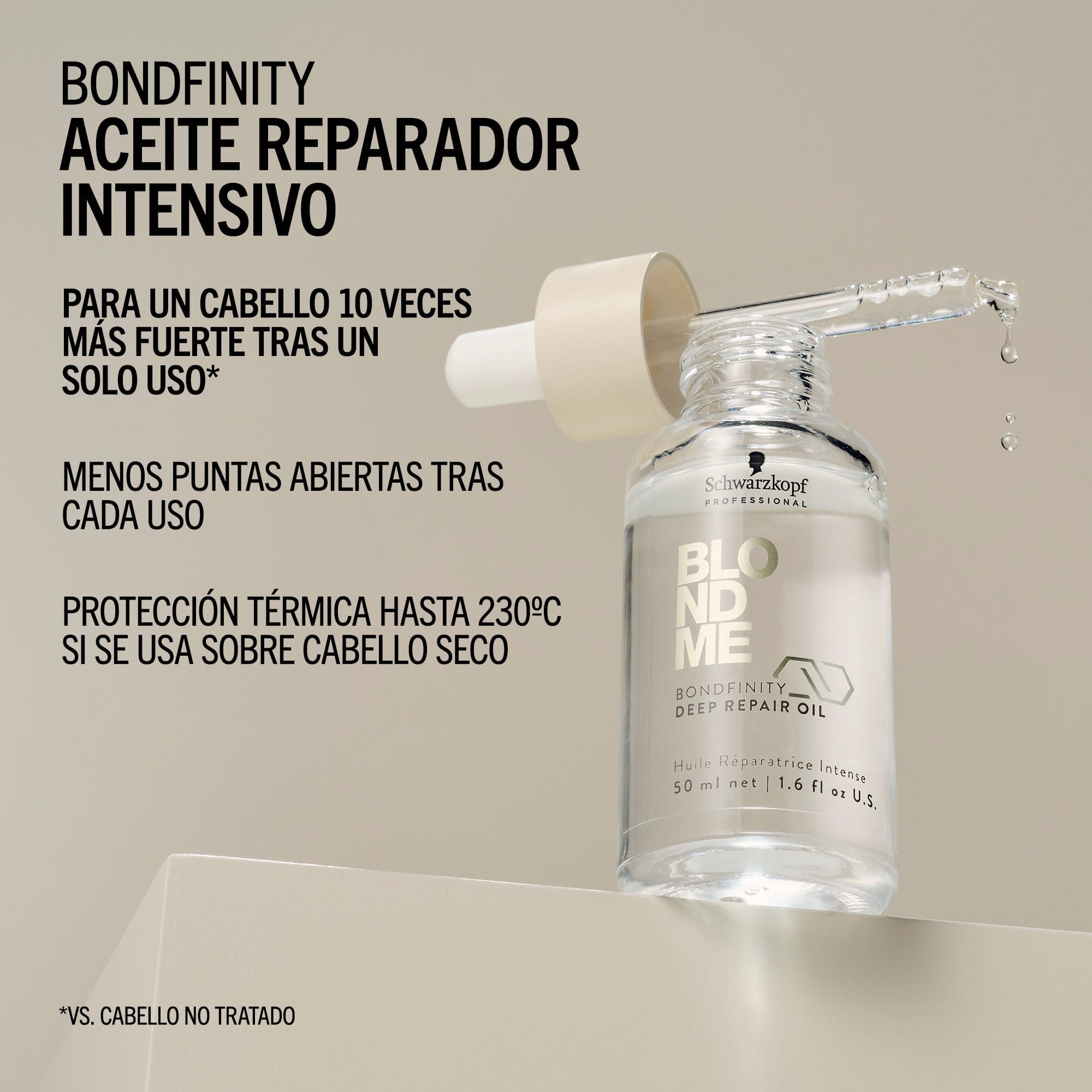 BlondMe Aceite Capilar Aceite Reparador Intensivo Bondfinity de BLONDME 50ml Roberta Beauty Club Tienda Online Productos de Peluqueria