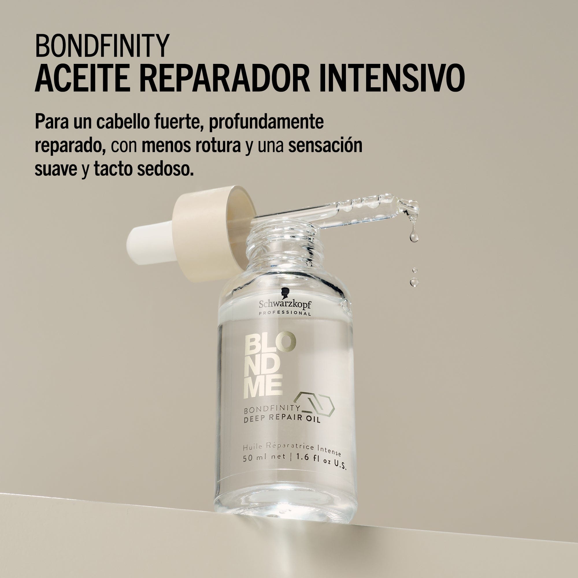 BlondMe Aceite Capilar Aceite Reparador Intensivo Bondfinity de BLONDME 50ml Roberta Beauty Club Tienda Online Productos de Peluqueria