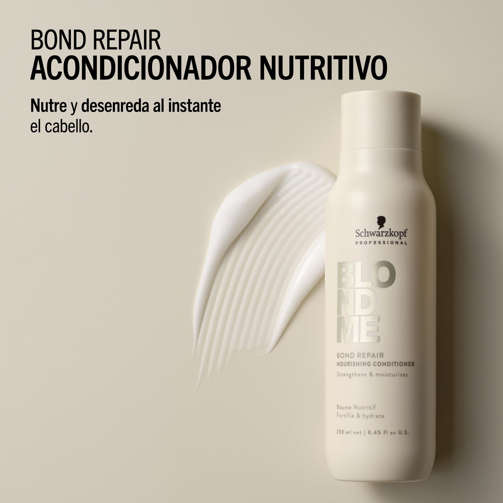 BlondMe Acondicionador Acondicionador Nutritivo Bond Repair de BLONDME 250ml Roberta Beauty Club Tienda Online Productos de Peluqueria