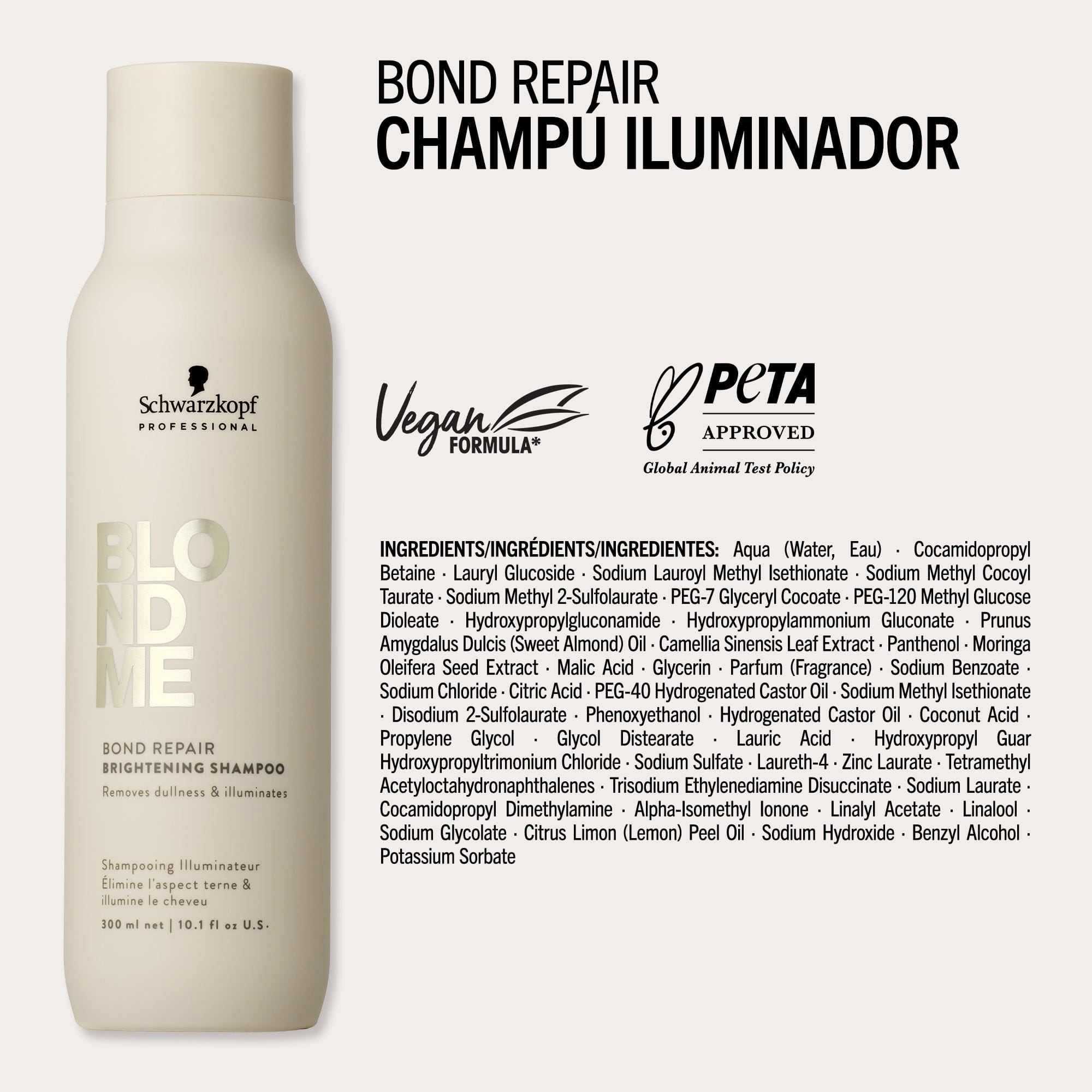 BlondMe Champú Champú Iluminador Bond Repair de BLONDME 1000ml Roberta Beauty Club Tienda Online Productos de Peluqueria