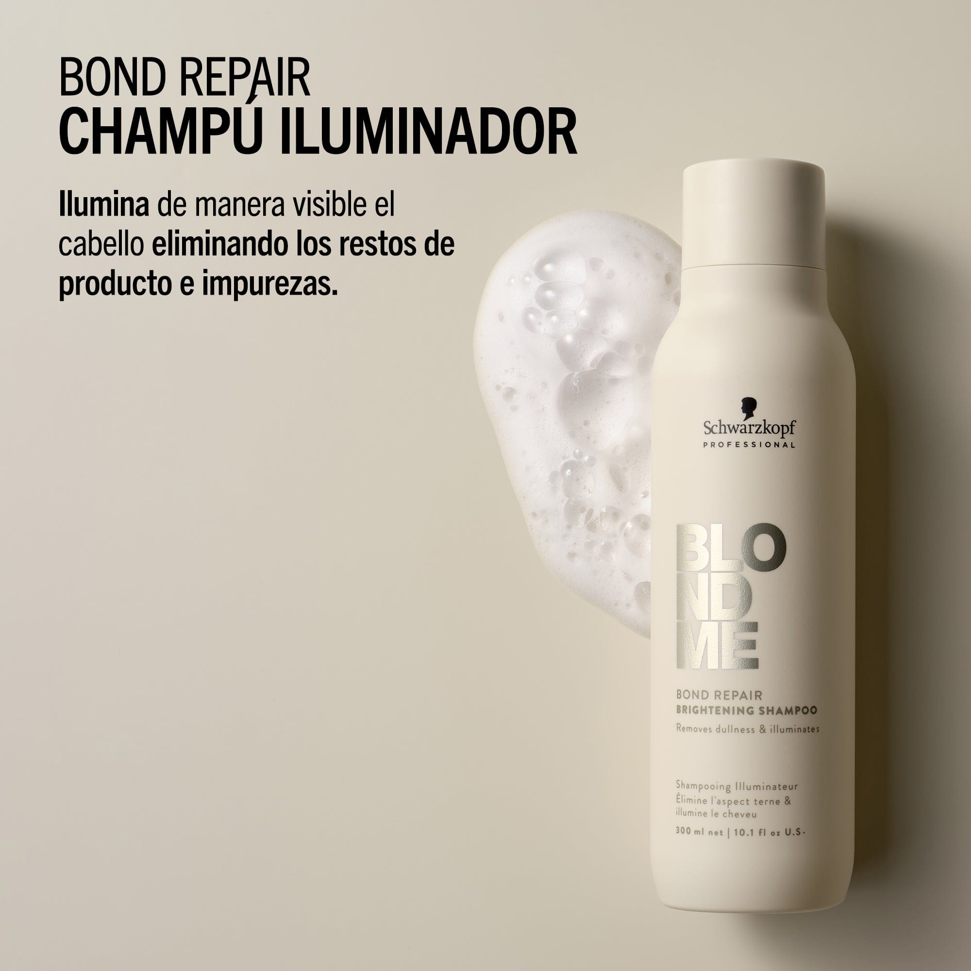 BlondMe Champú Champú Iluminador Bond Repair de BLONDME 300ml Roberta Beauty Club Tienda Online Productos de Peluqueria