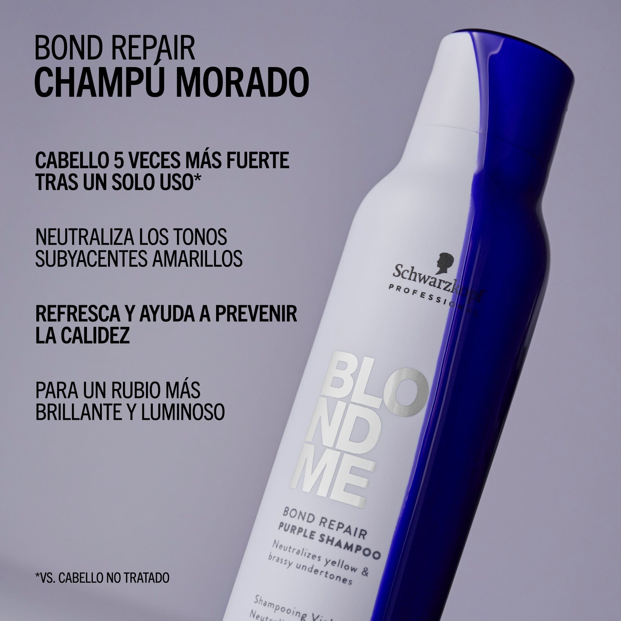 BlondMe Champú Champú Morado Bond Repair de BLONDME 1000ml Roberta Beauty Club Tienda Online Productos de Peluqueria