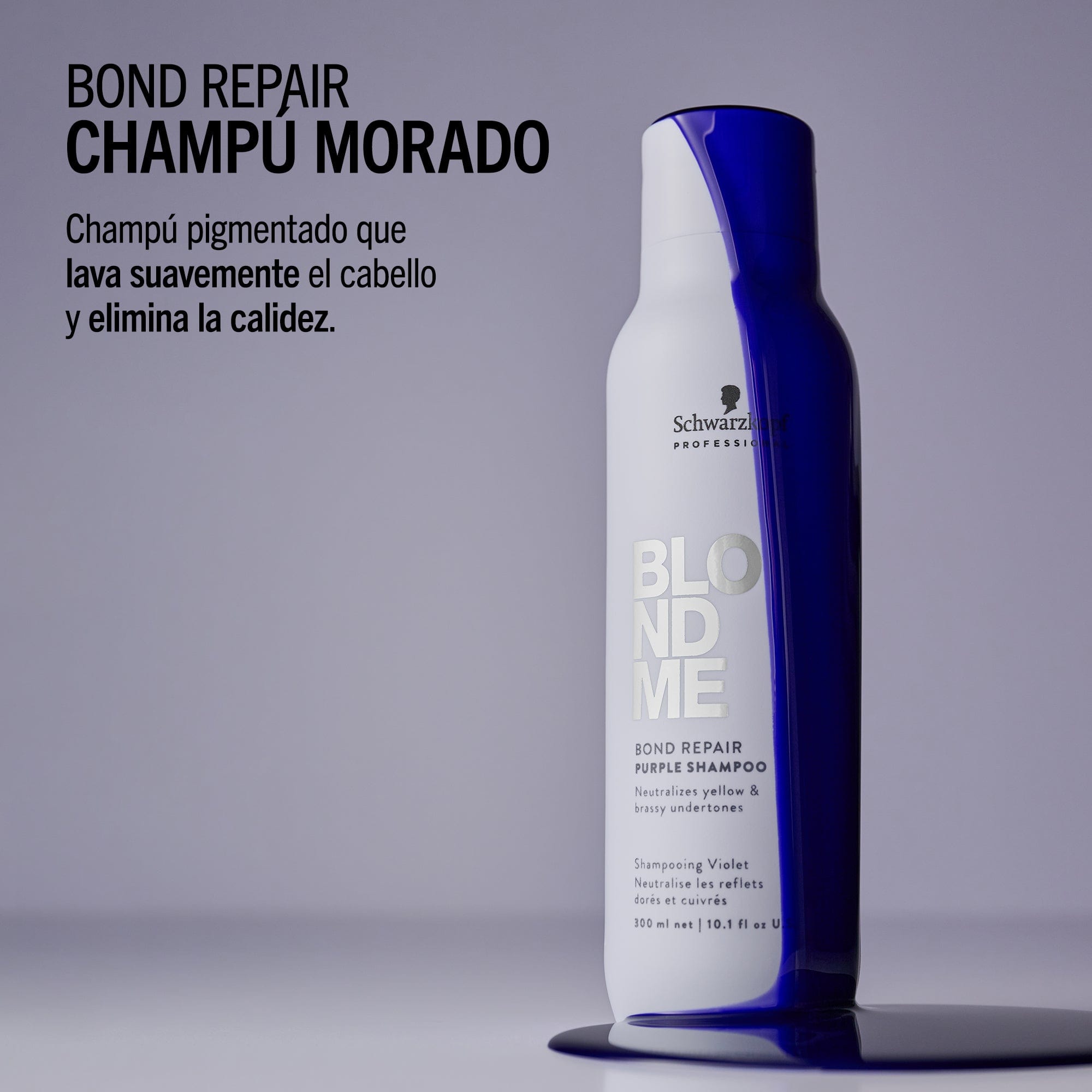 BlondMe Champú Champú Morado Bond Repair de BLONDME 300ml Roberta Beauty Club Tienda Online Productos de Peluqueria