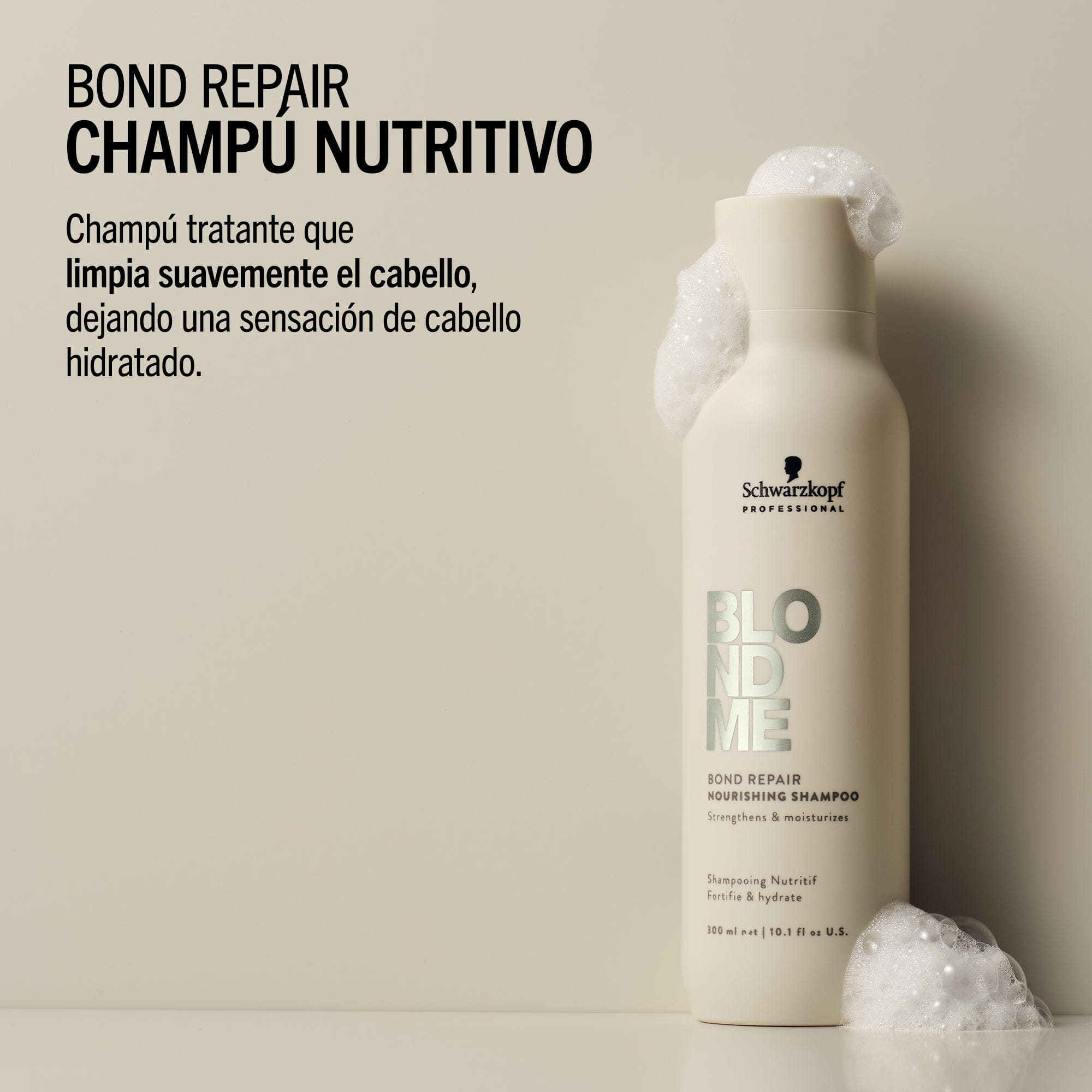 BlondMe Champú Champú Nutritivo Bond Repair de BLONDME 300ml Roberta Beauty Club Tienda Online Productos de Peluqueria