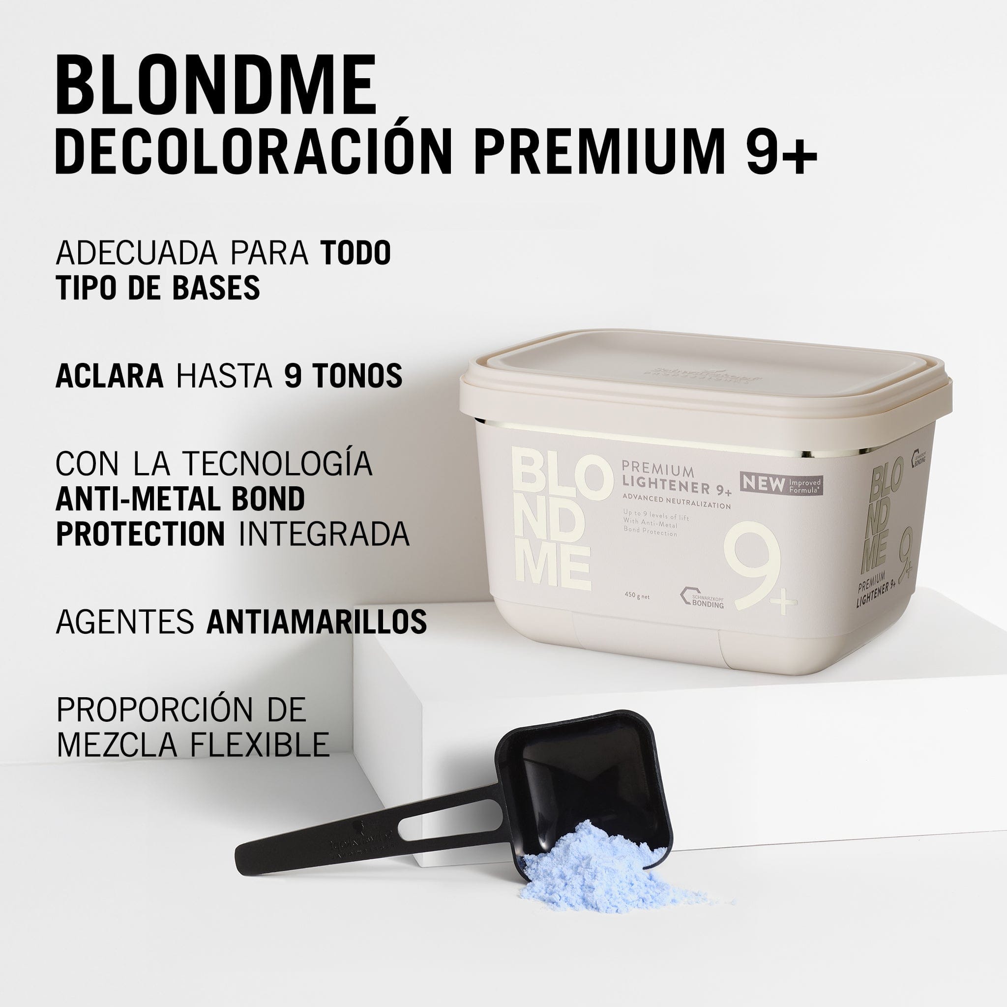 Blondme Decolorante BLONDME Decoloración Premium 9+ 450g Roberta Beauty Club Tienda Online Productos de Peluqueria