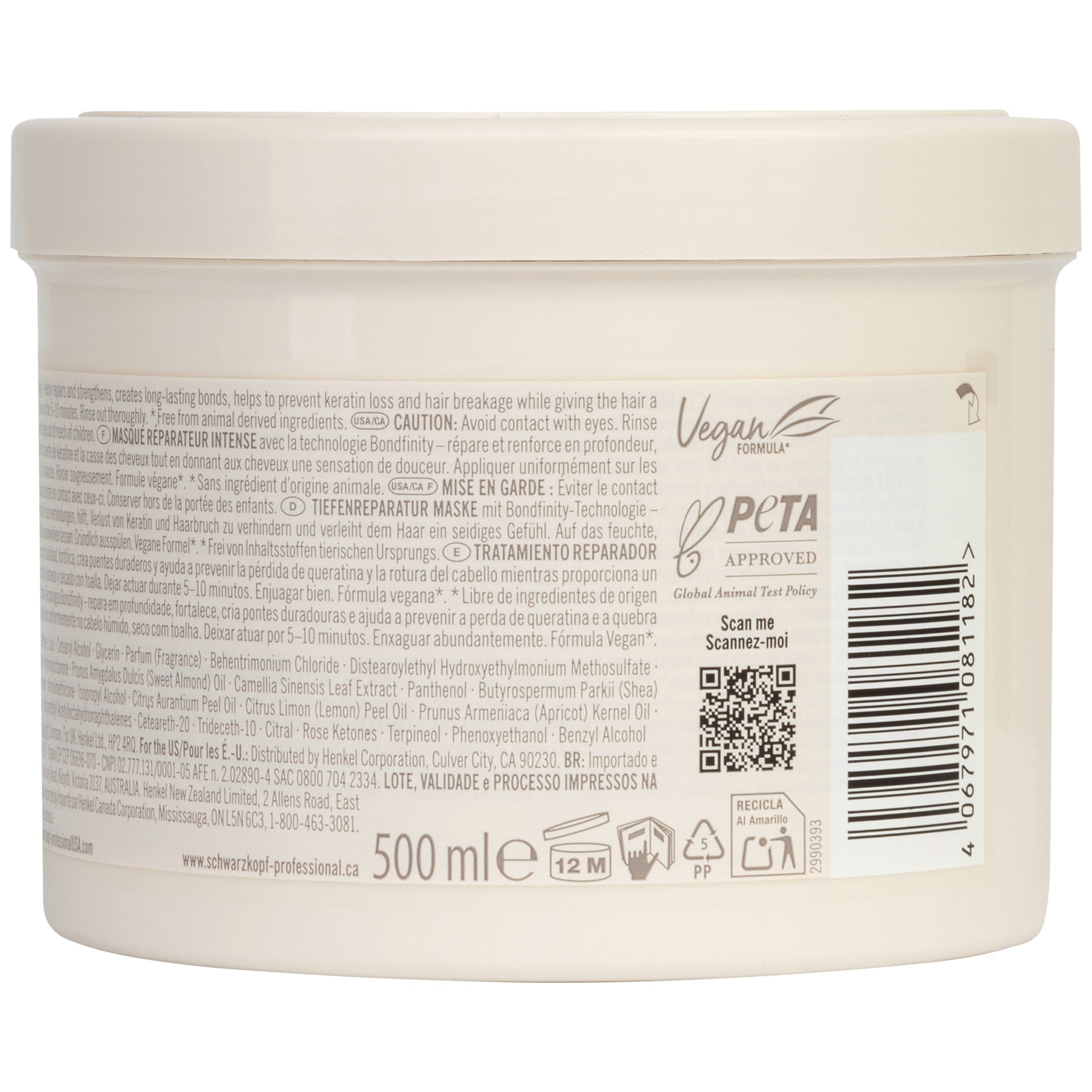 BlondMe Mascarilla Capilar Tratamiento Reparador Intensivo Bondfinity de BLONDME 500ml Roberta Beauty Club Tienda Online Productos de Peluqueria