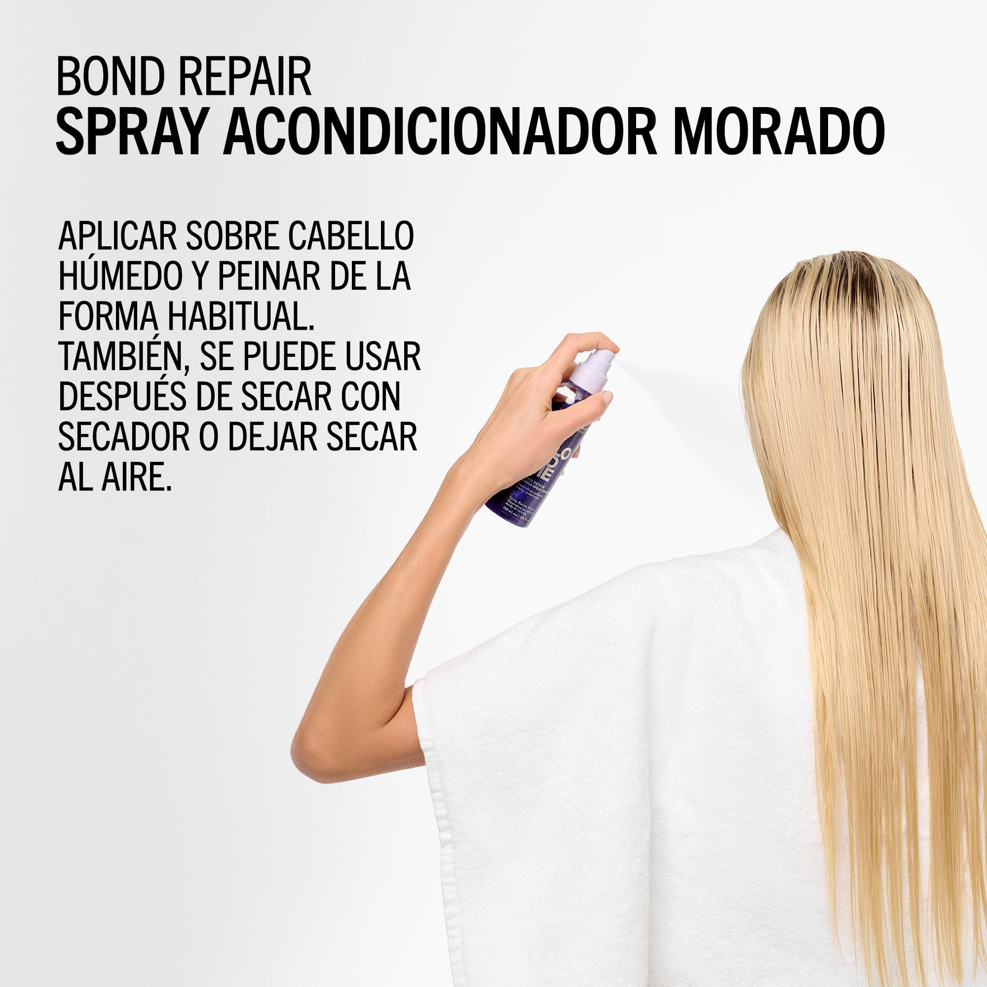 BlondMe Tratamiento Spray Acondicionador Morado Bond Repair de BLONDME 150ml Roberta Beauty Club Tienda Online Productos de Peluqueria