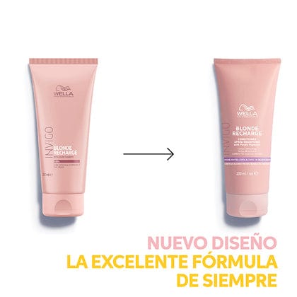Invigo Acondicionador Wella Invigo - Acondicionador BLONDE RECHARGE cabello rubio 200 ml Roberta Beauty Club Tienda Online Productos de Peluqueria