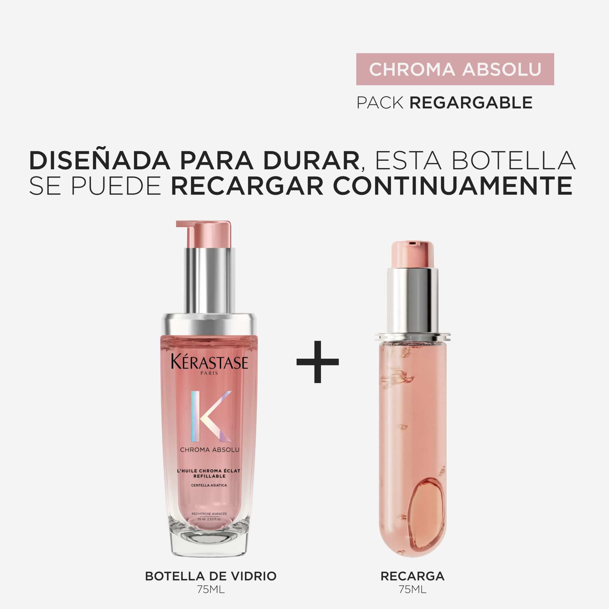 KÉRASTASE Aceite Capilar KERASTASE CHROMA ABSOLU Huile Chroma Eclat Recarga 75ml Roberta Beauty Club Tienda Online Productos de Peluqueria
