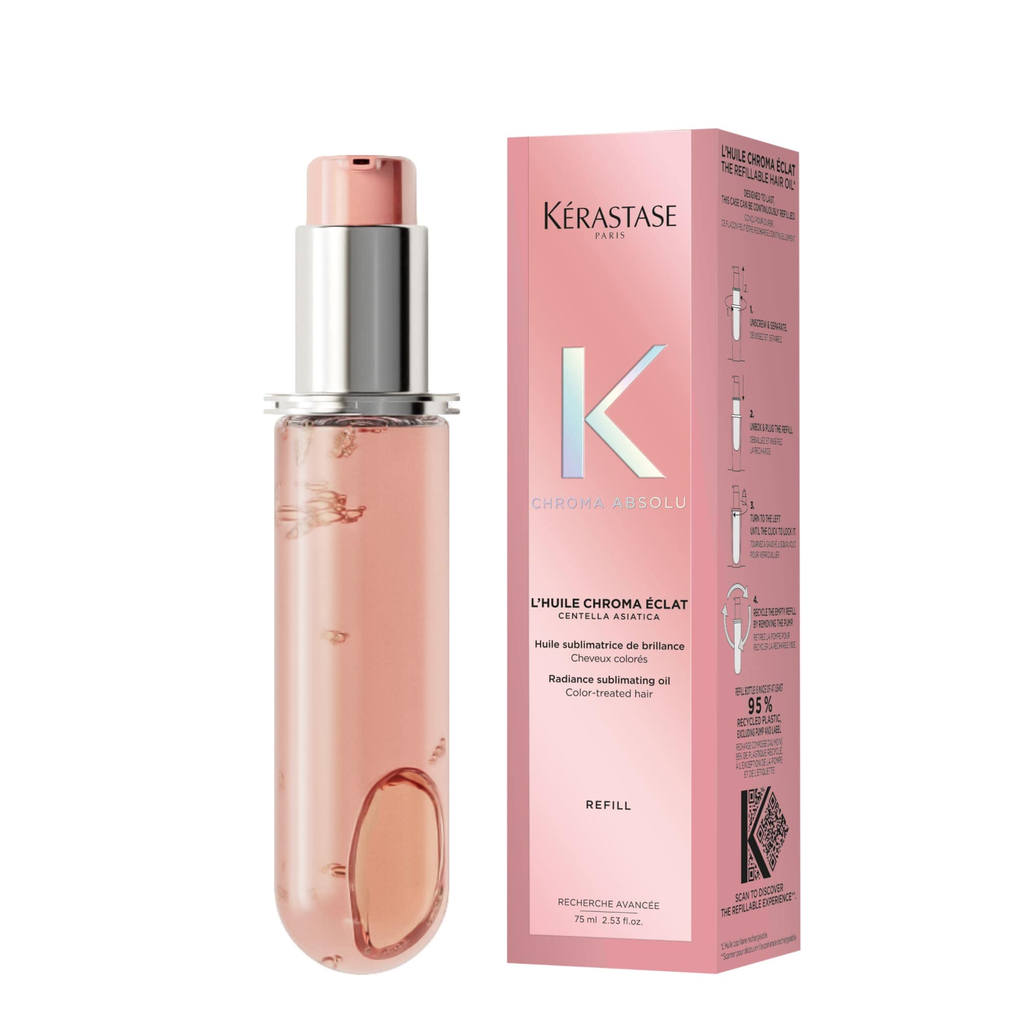 KÉRASTASE Aceite Capilar KERASTASE CHROMA ABSOLU Huile Chroma Eclat Recarga 75ml Roberta Beauty Club Tienda Online Productos de Peluqueria