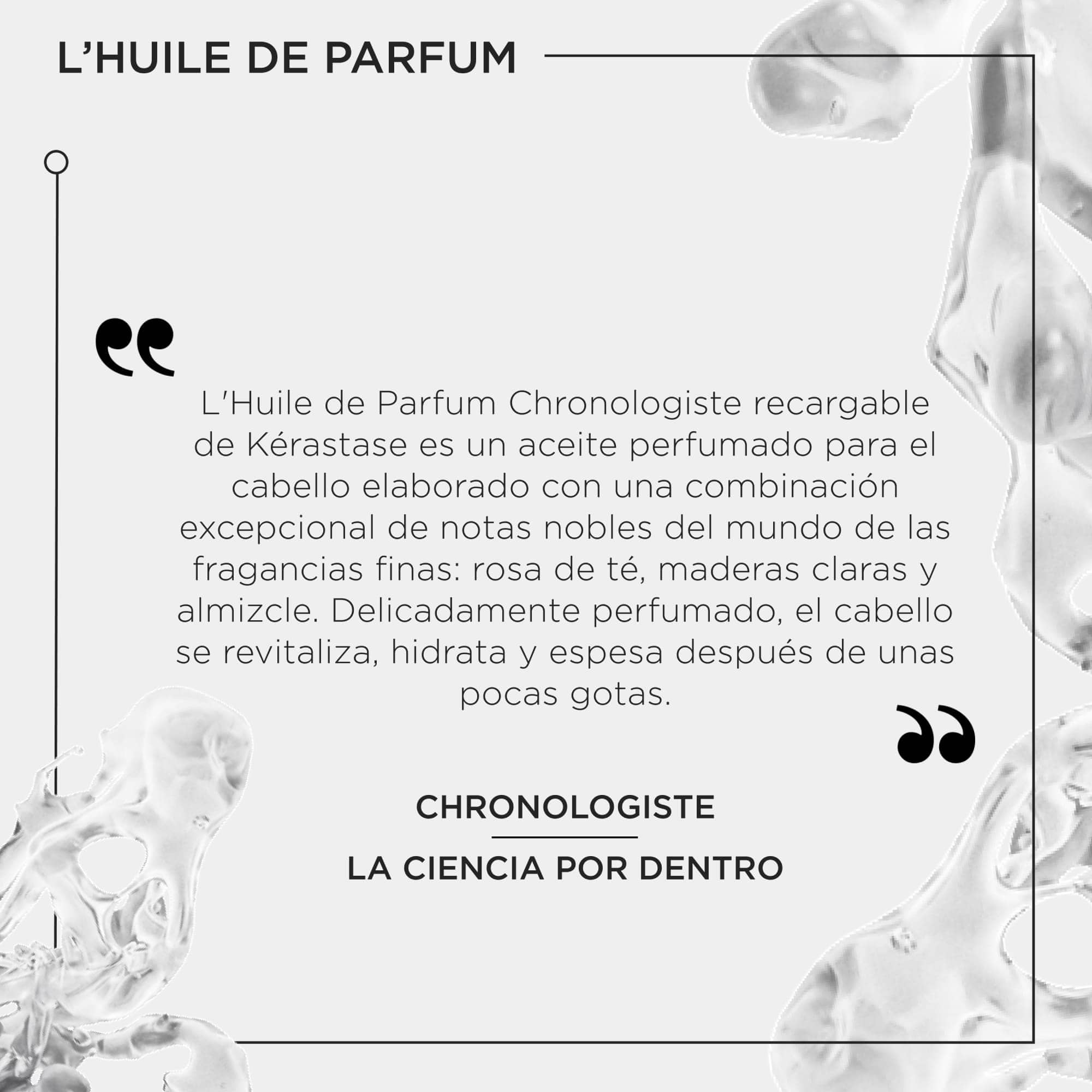 KÉRASTASE Aceite Capilar KERASTASE CHRONOLOGISTE Huile de Parfum 30 ml Roberta Beauty Club Tienda Online Productos de Peluqueria