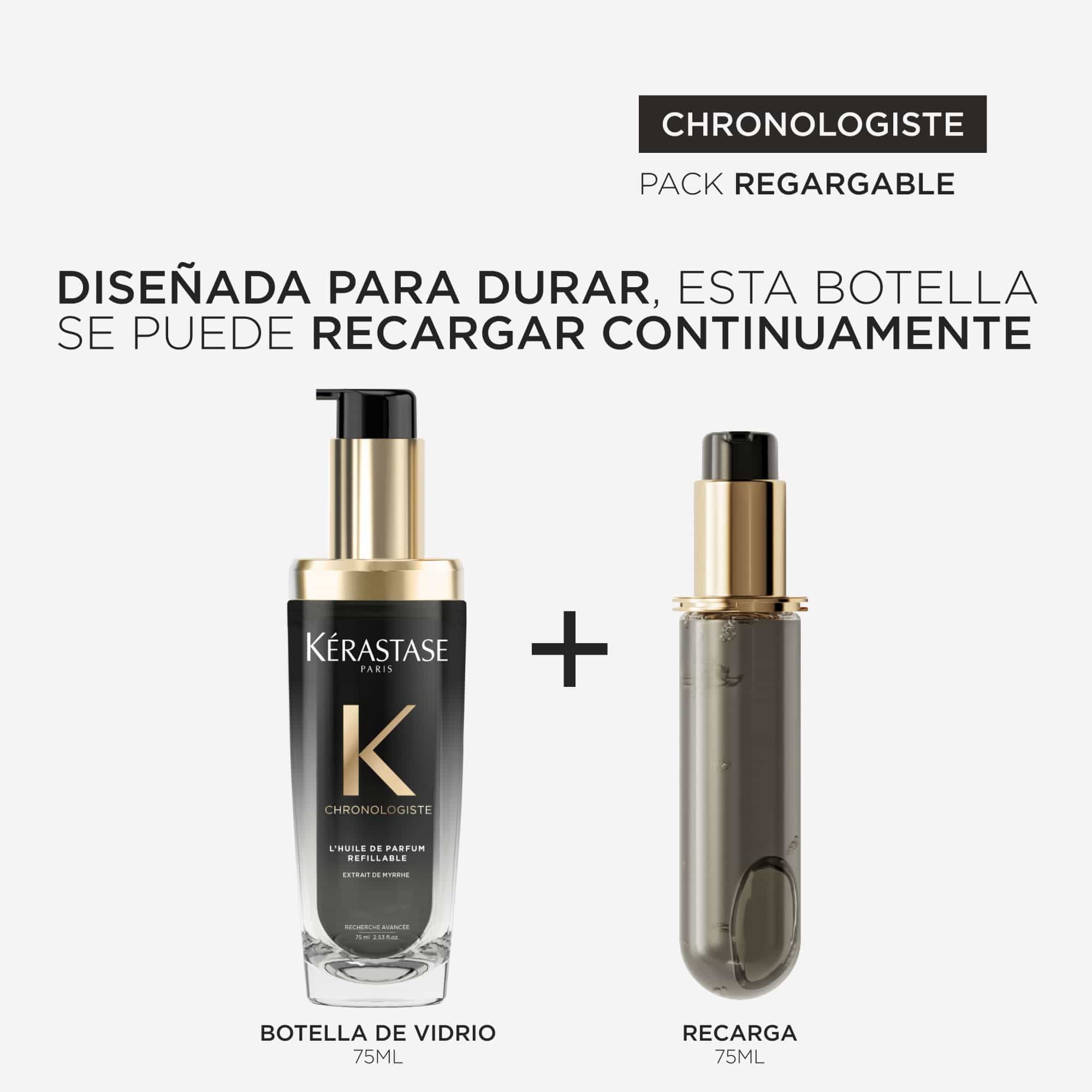 KÉRASTASE Aceite Capilar KERASTASE CHRONOLOGISTE Huile de Parfum Recargable 75ml Roberta Beauty Club Tienda Online Productos de Peluqueria