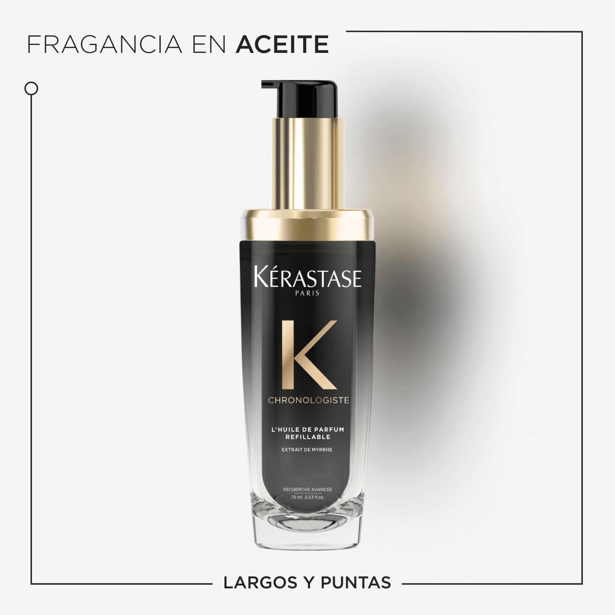 KÉRASTASE Aceite Capilar KERASTASE CHRONOLOGISTE Huile de Parfum Recargable 75ml Roberta Beauty Club Tienda Online Productos de Peluqueria