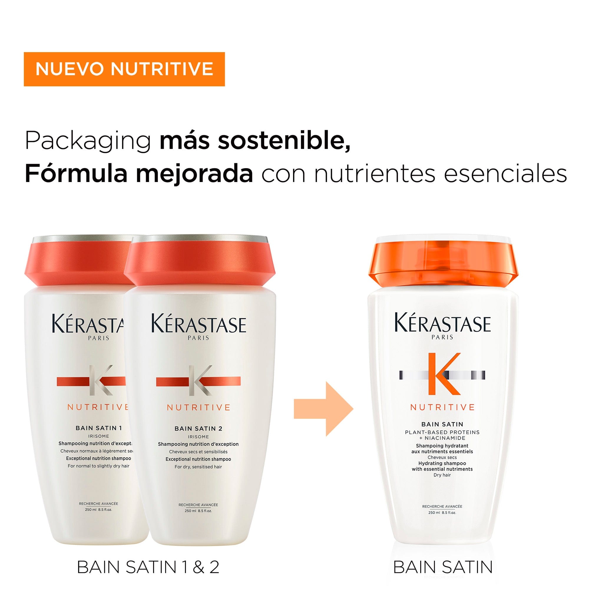KÉRASTASE Champú KERASTASE NUTRITIVE Bain Satin Champú 250ml Roberta Beauty Club Tienda Online Productos de Peluqueria