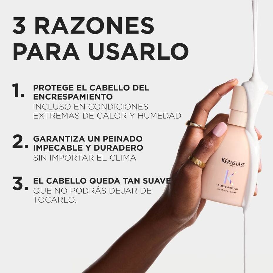 KÉRASTASE Crema de peinado sin aclarado KERASTASE GLOSS ABSOLU Crema Frizz-Glaze Cream 250 ml Roberta Beauty Club Tienda Online Productos de Peluqueria