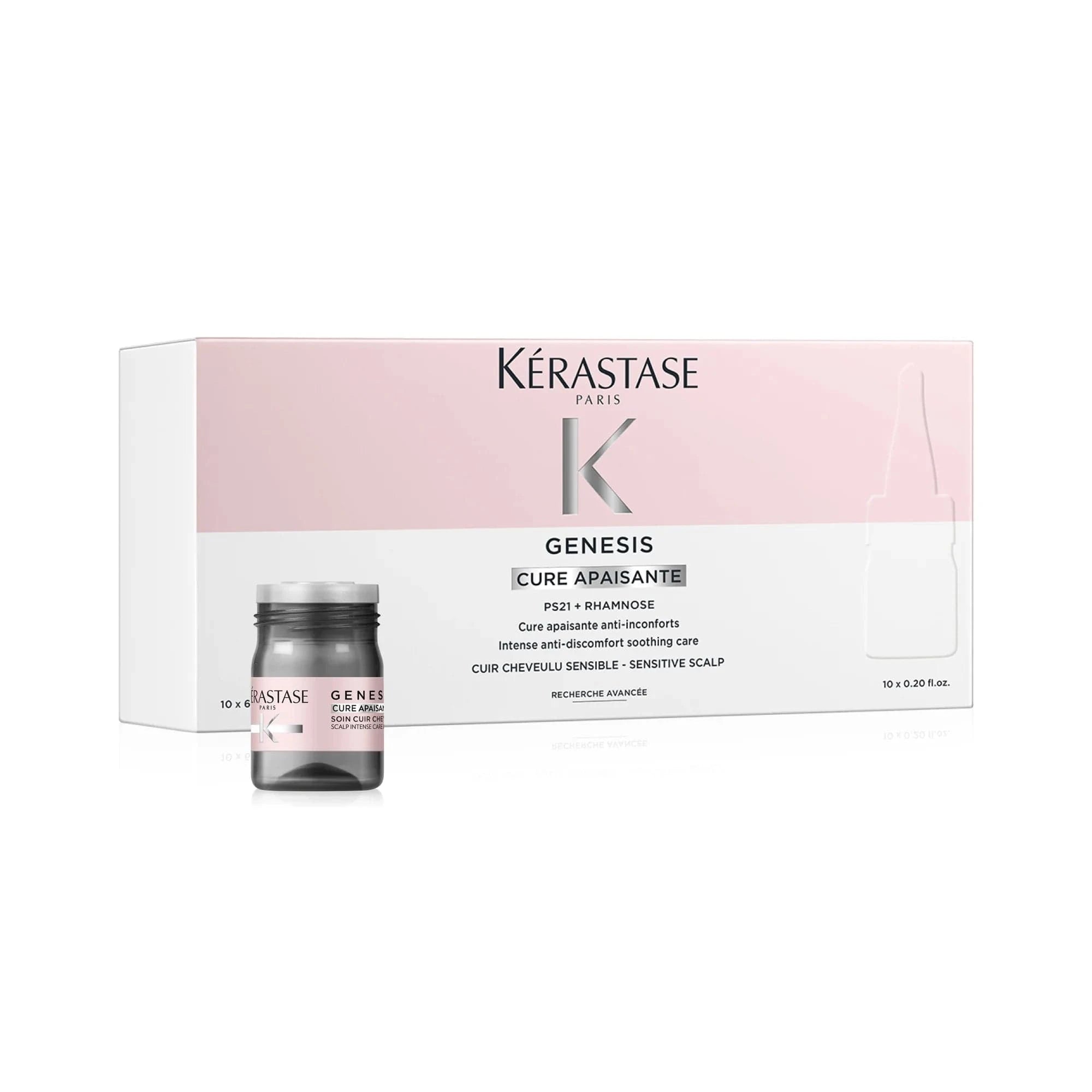 KÉRASTASE Tratamiento KERASTASE GENESIS Cure Apaisante Ampollas Anti-caspa Calmantes 10x6ml Roberta Beauty Club Tienda Online Productos de Peluqueria