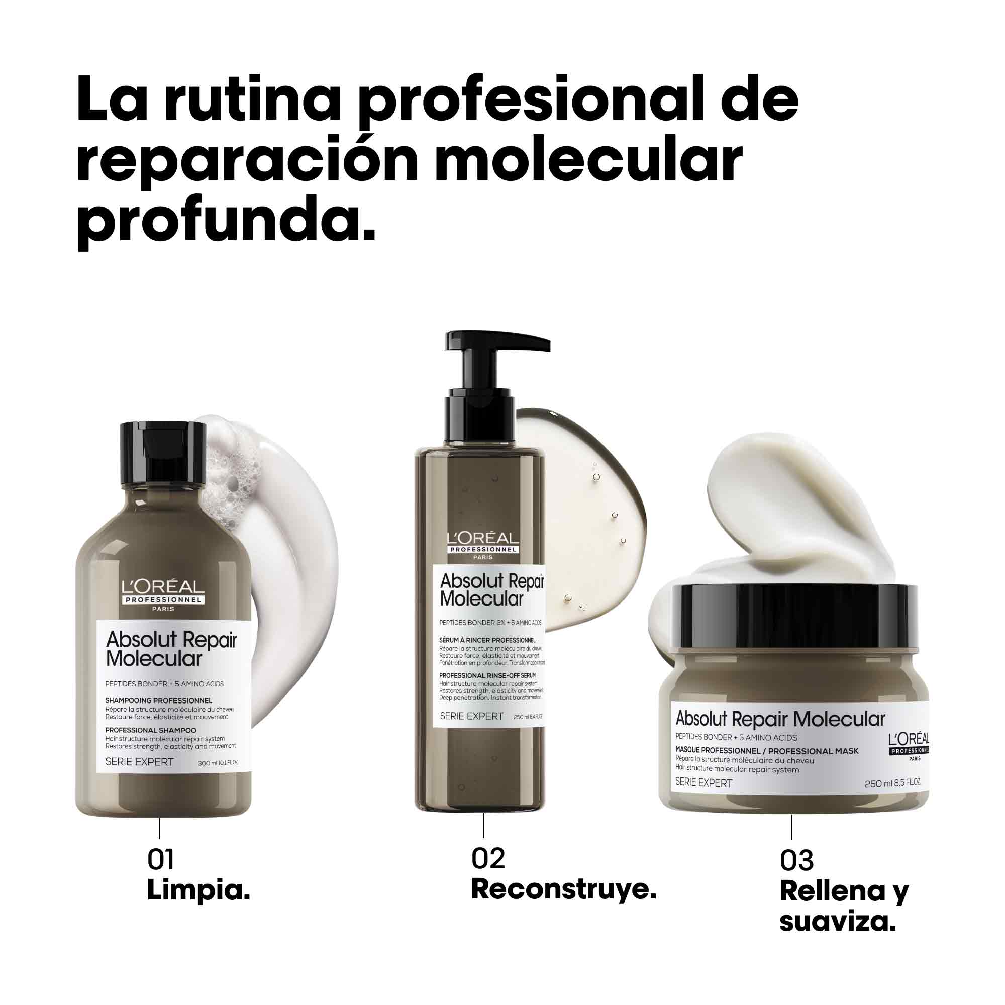 L'Oréal Professionnel Mascarilla Capilar Absolut Repair Molecular Mascarilla 250ml Roberta Beauty Club Tienda Online Productos de Peluqueria