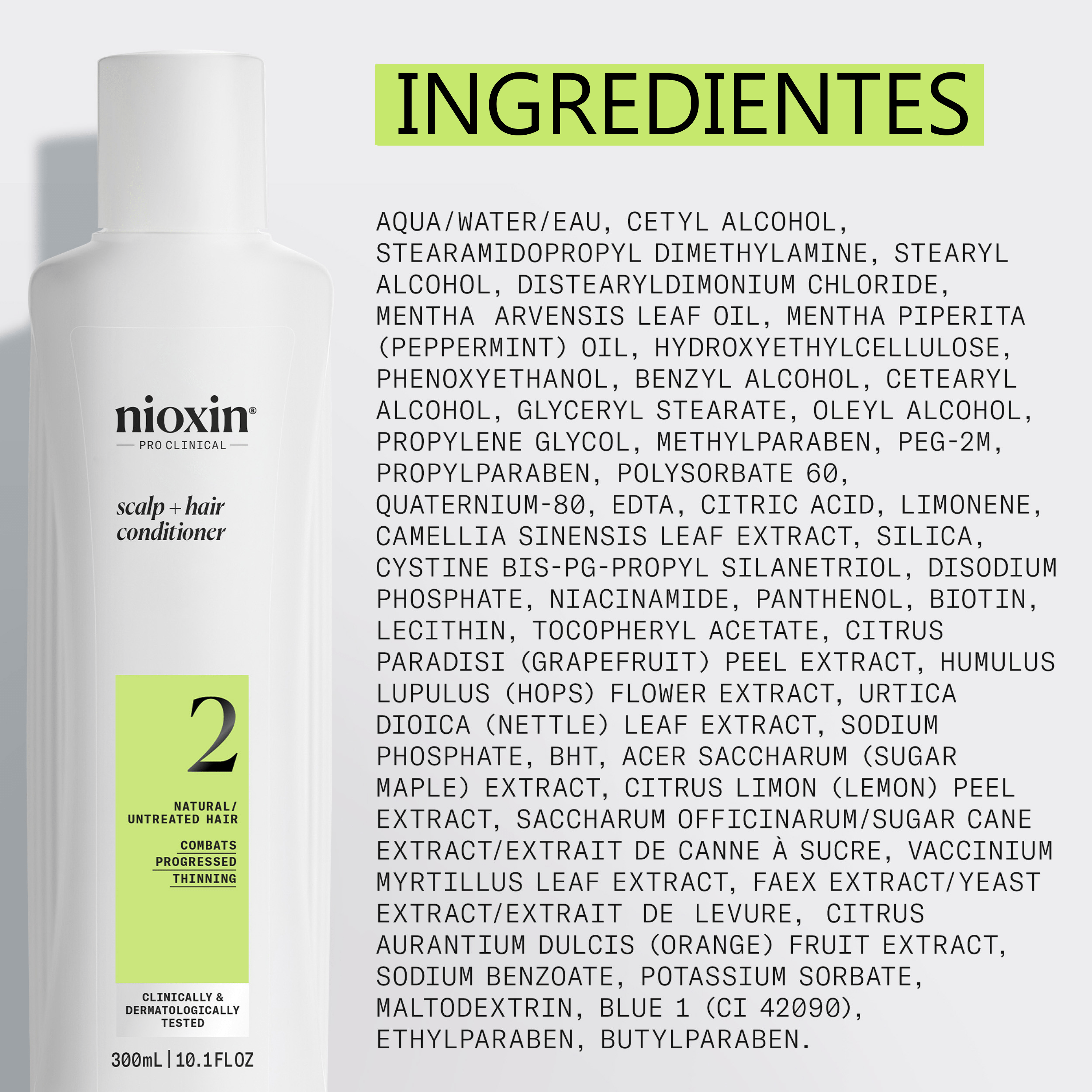 Nioxin Acondicionador SYSTEM 2 SCALP THERAPY Acondicionador Step 2 Cabello Natural 300ml Roberta Beauty Club Tienda Online Productos de Peluqueria
