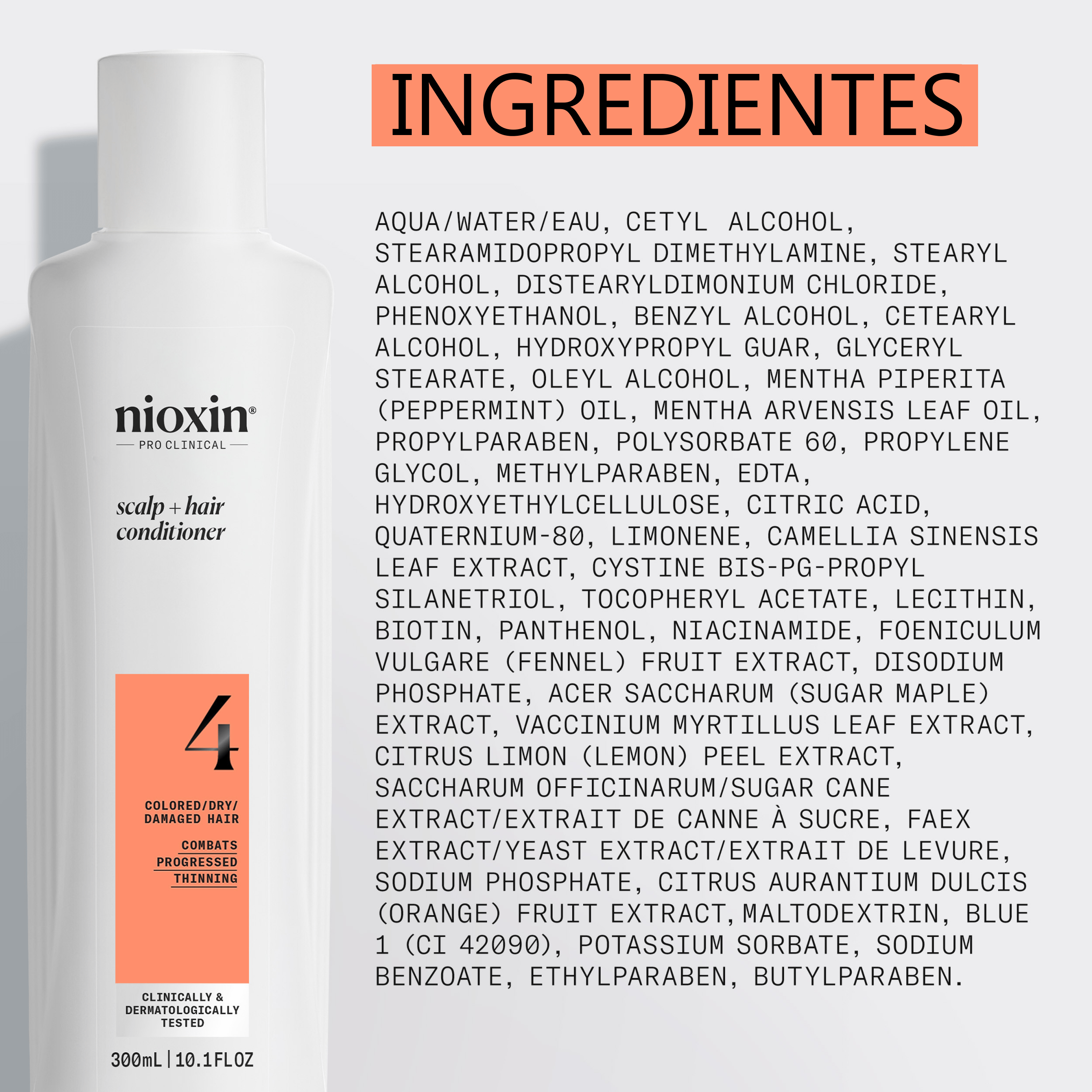 Nioxin Acondicionador SYSTEM 4 SCALP THERAPY Acondicionador Revitalizante Step 2 Cabello Teñido 300ml Roberta Beauty Club Tienda Online Productos de Peluqueria