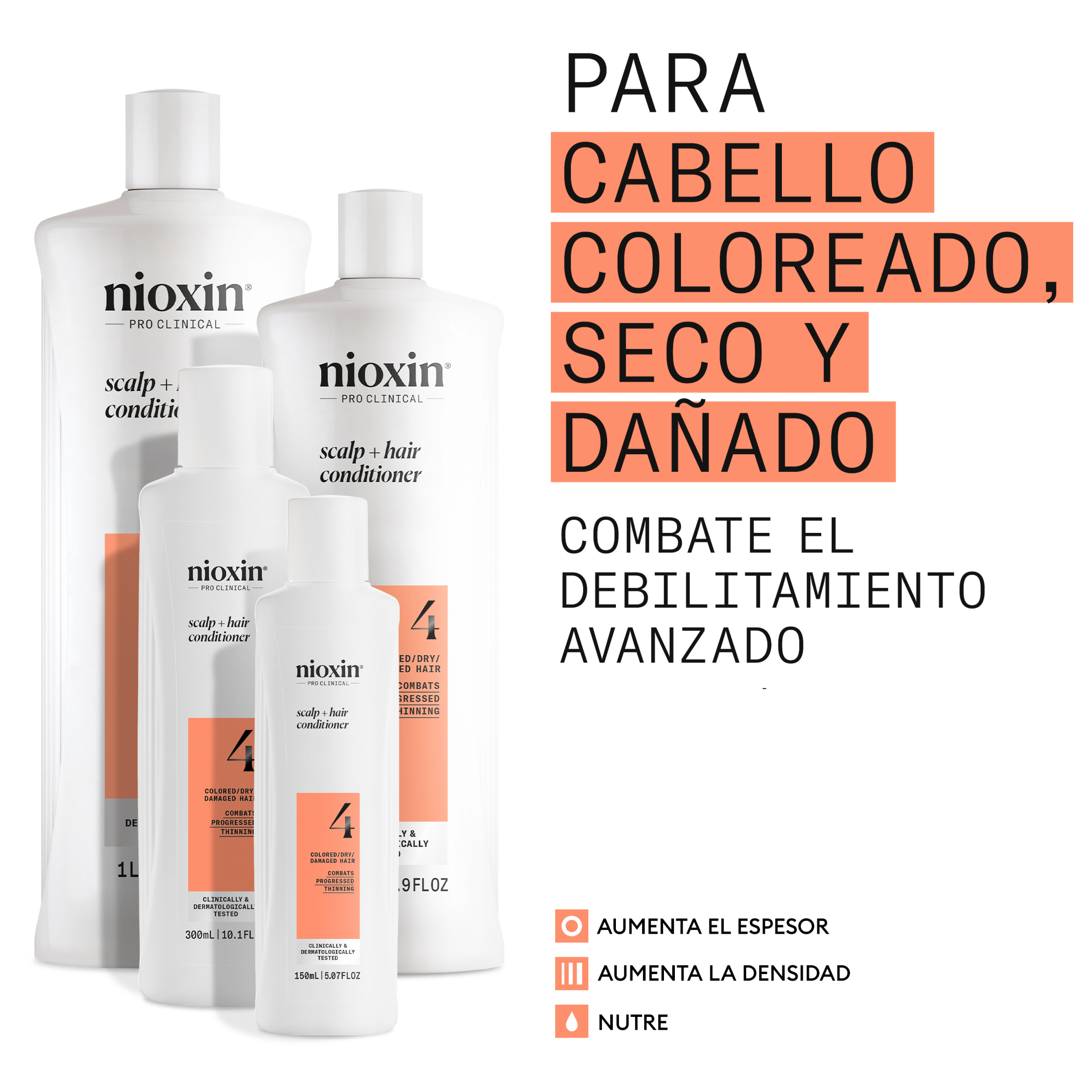 Nioxin Acondicionador SYSTEM 4 SCALP THERAPY Acondicionador Revitalizante Step 2 Cabello Teñido 300ml Roberta Beauty Club Tienda Online Productos de Peluqueria