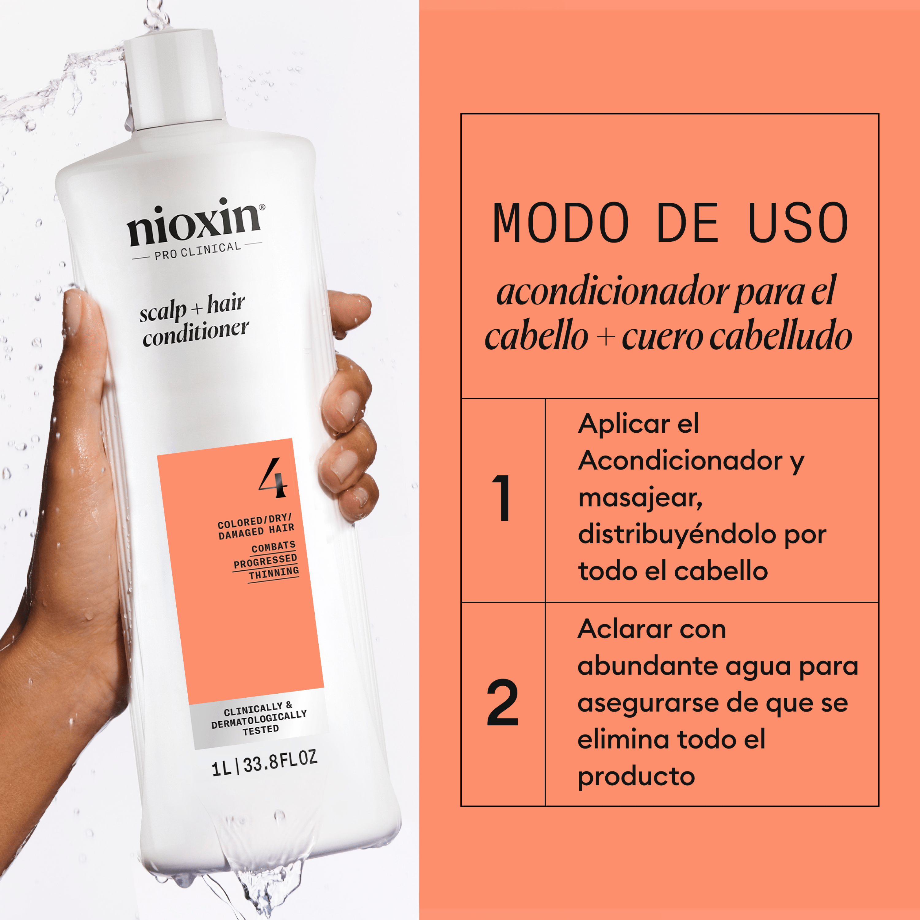 Nioxin Acondicionador SYSTEM 4 SCALP THERAPY Acondicionador Step 2 Cabello Teñido 1000ml Roberta Beauty Club Tienda Online Productos de Peluqueria