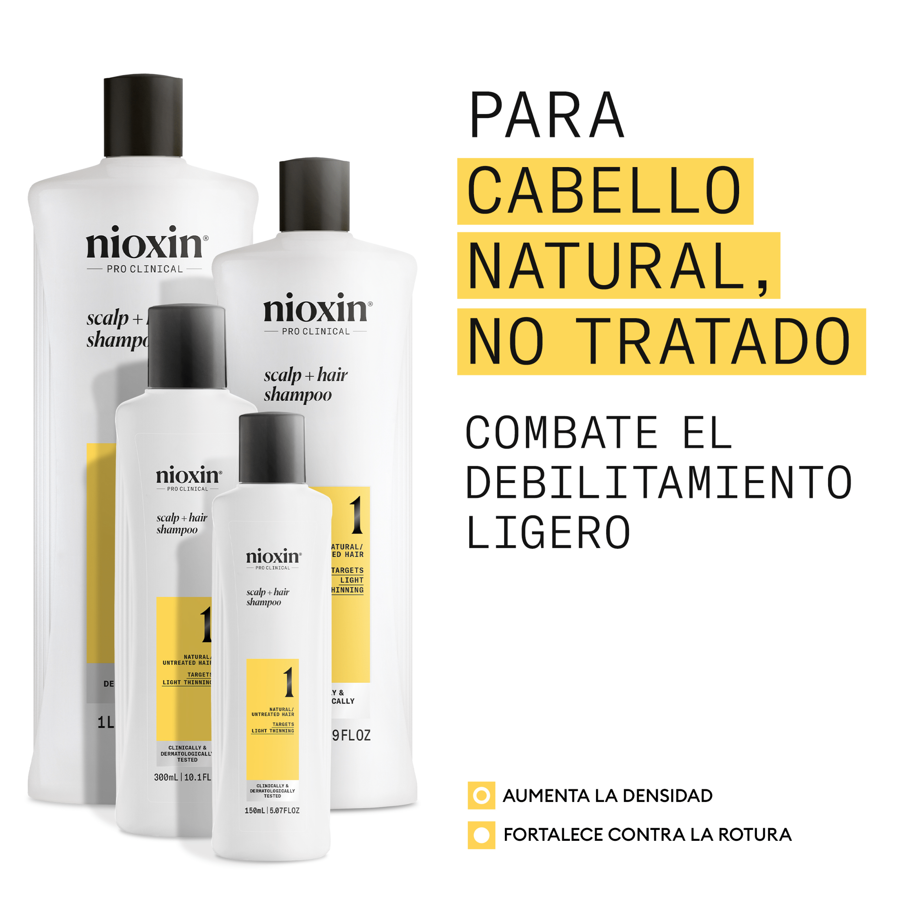 Nioxin Champú SYSTEM 1 CLEANSER Champú Step 1 Cabello Natural 1000ml Roberta Beauty Club Tienda Online Productos de Peluqueria