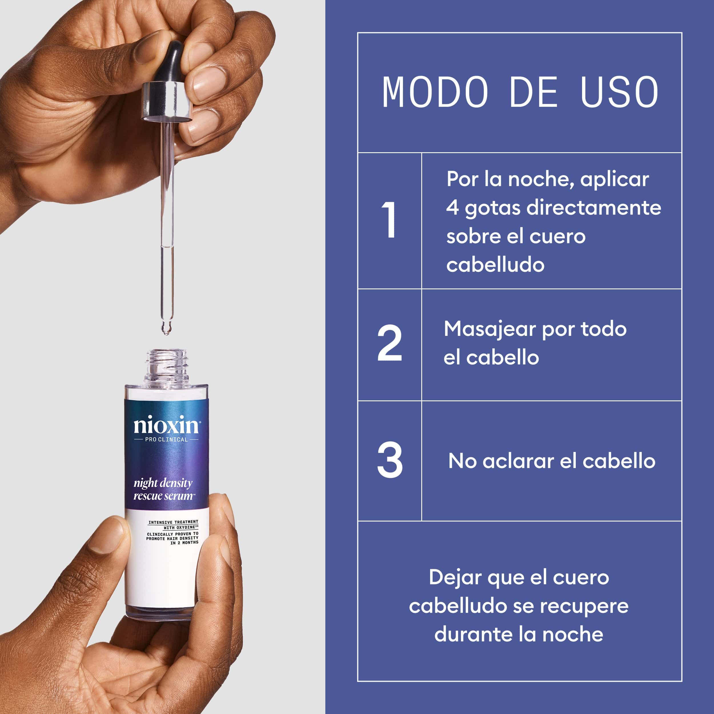 Nioxin Tratamiento Nioxin Night Density Rescue 70ml Roberta Beauty Club Tienda Online Productos de Peluqueria