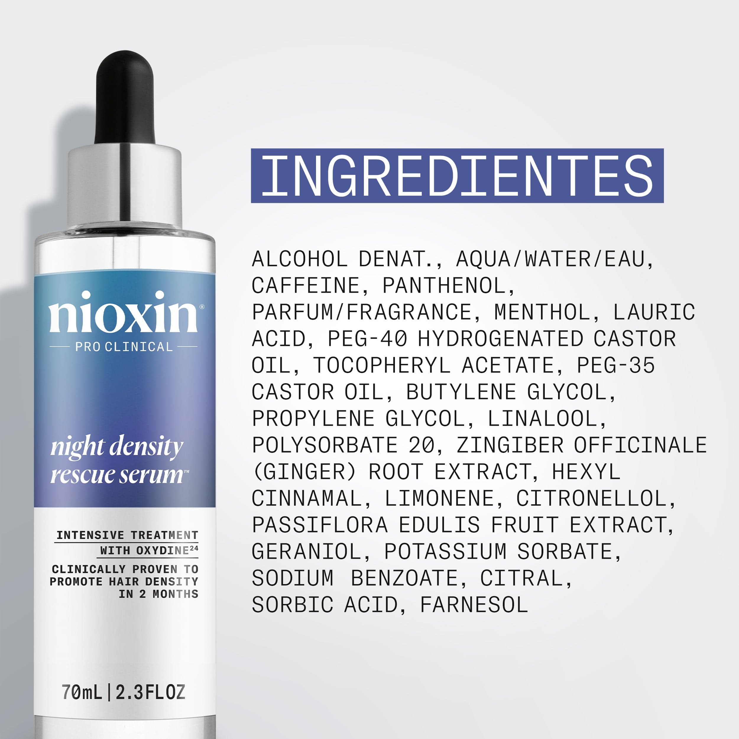 Nioxin Tratamiento Nioxin Night Density Rescue 70ml Roberta Beauty Club Tienda Online Productos de Peluqueria