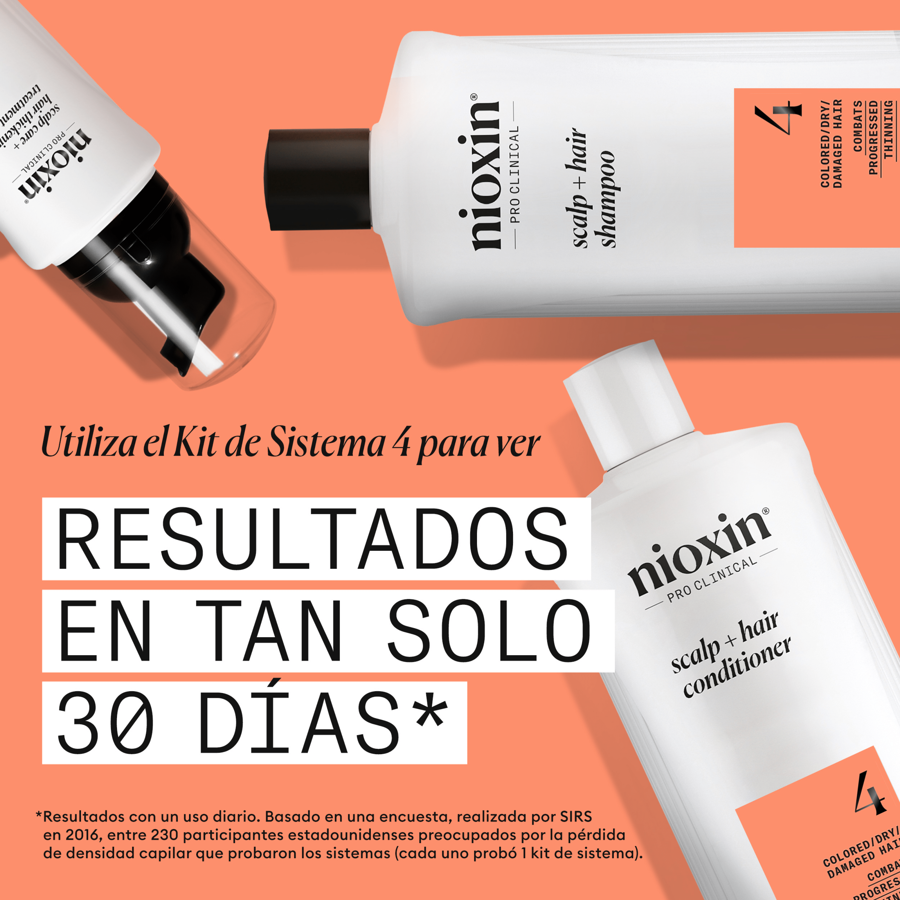 Nioxin Tratamiento SYSTEM 4 Kit Champú 300ml + Acondicionador 300ml +Tratamiento 100ml Roberta Beauty Club Tienda Online Productos de Peluqueria