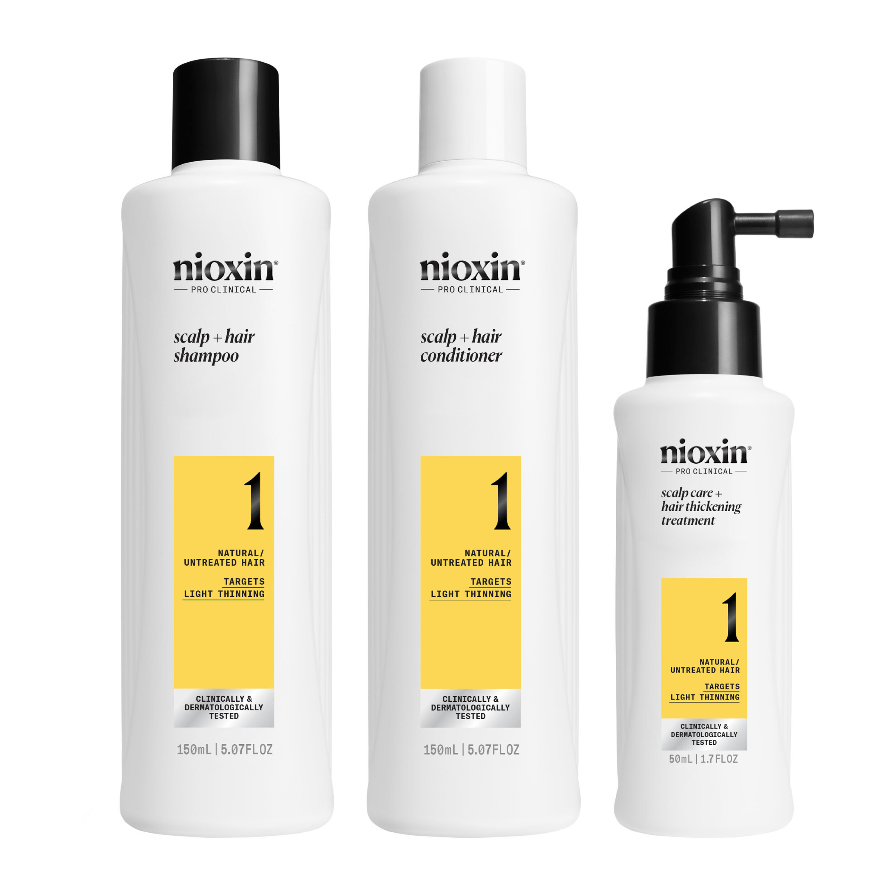 Nioxin Tratamiento SYSTEM Kit 1 Champú 150ml + Acondicionador 150ml + Tratamiento 50ml Roberta Beauty Club Tienda Online Productos de Peluqueria