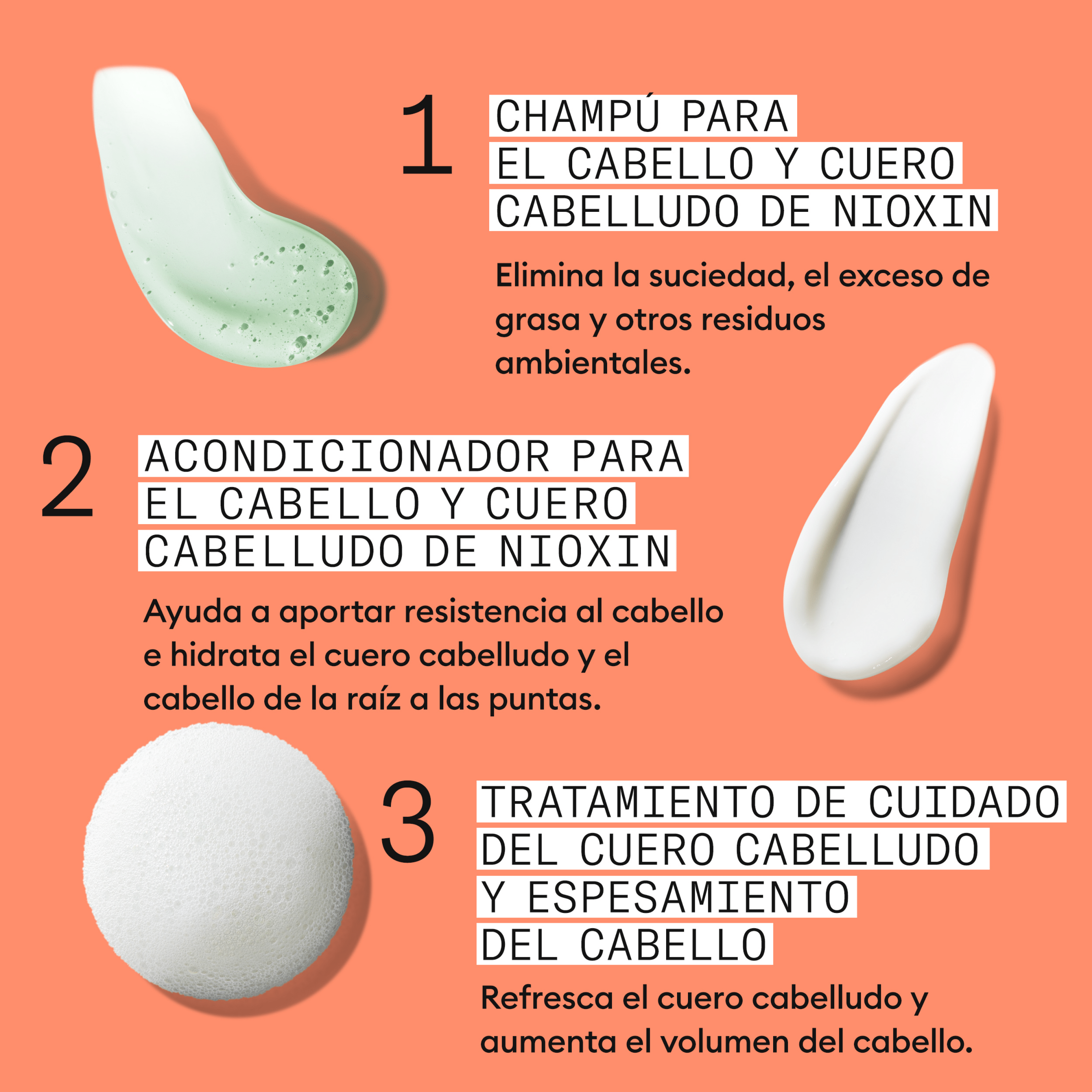 Nioxin Tratamiento SYSTEM Kit 4 Champú 150ml + Acondicionador 150ml + Tratamiento 50ml Roberta Beauty Club Tienda Online Productos de Peluqueria