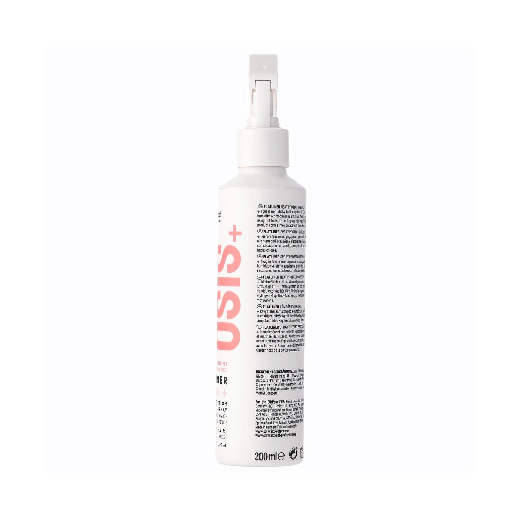 Osis Nuevo Hair Styling Products OSiS Flatliner Spray Protector Térmico 200ml Roberta Beauty Club Tienda Online Productos de Peluqueria