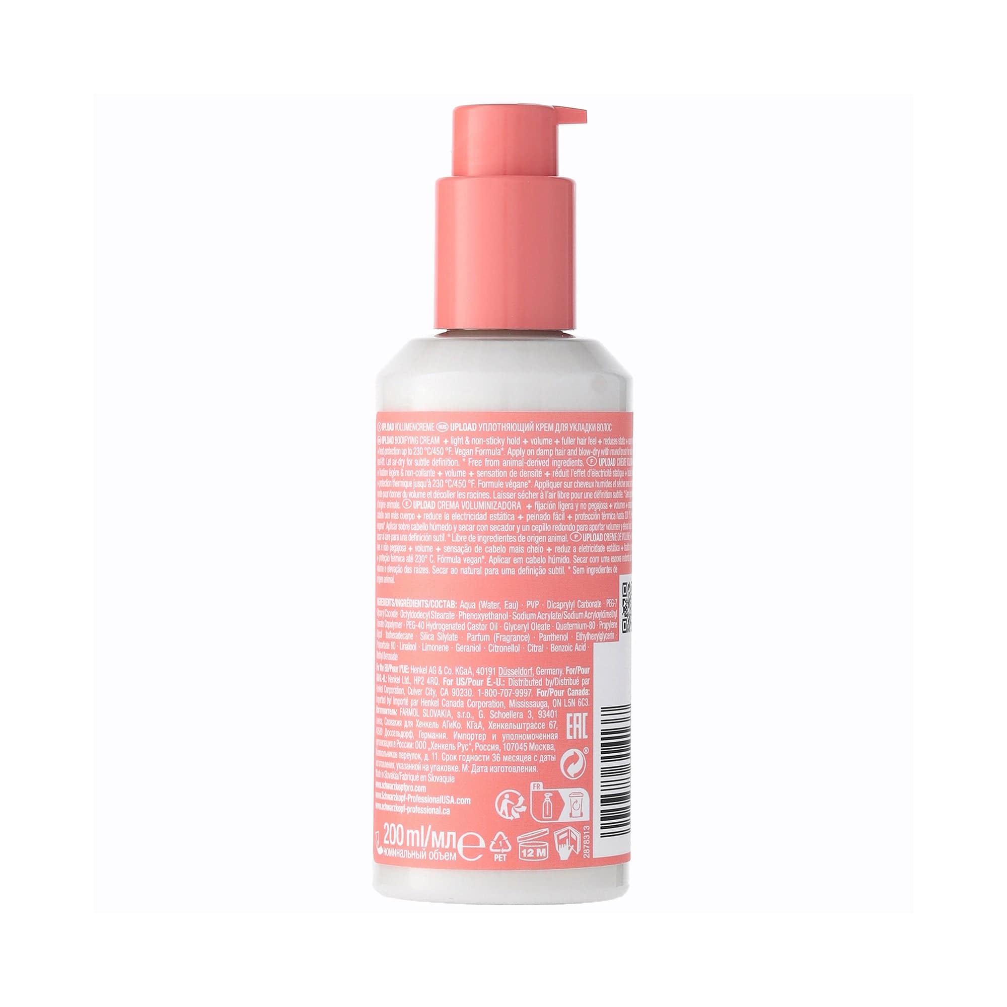 Osis Nuevo Hair Styling Products OSiS Upload Crema Volumen 200ml Roberta Beauty Club Tienda Online Productos de Peluqueria