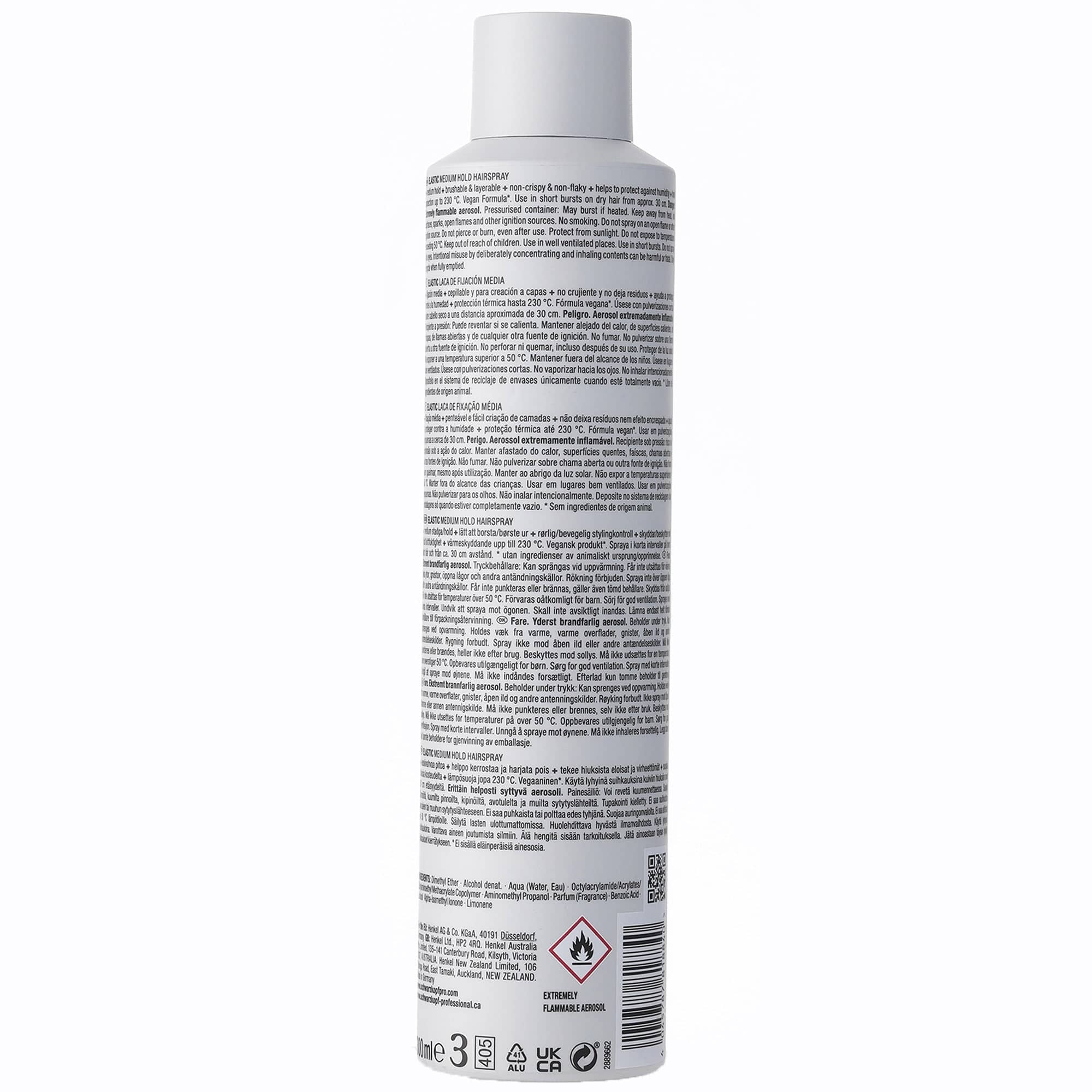 Osis Nuevo Styling OSiS+ Elastic Laca Fijación Flexible 300ml Roberta Beauty Club Tienda Online Productos de Peluqueria