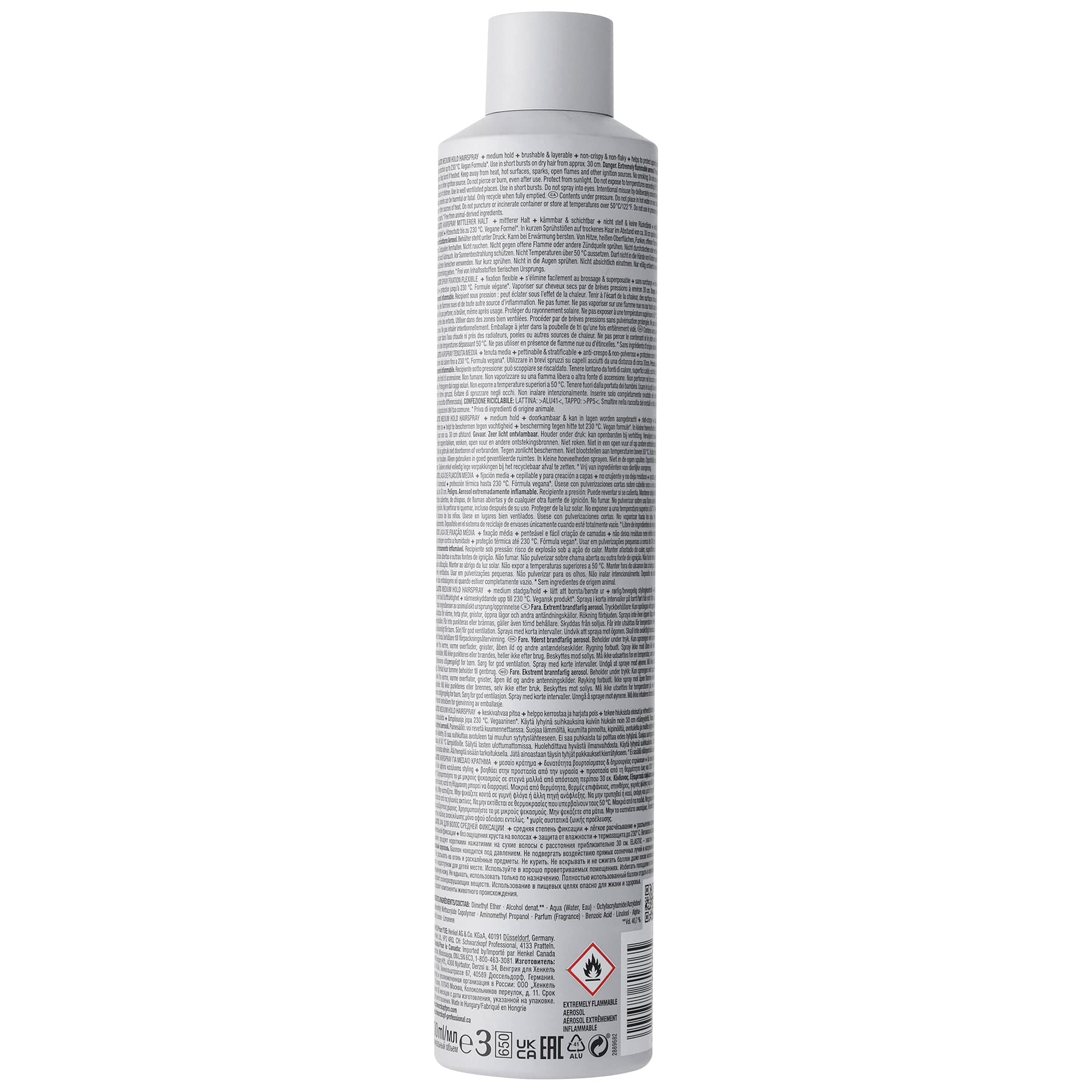 Osis Nuevo Styling OSiS+ Elastic Laca Fijación Flexible 500ml Roberta Beauty Club Tienda Online Productos de Peluqueria