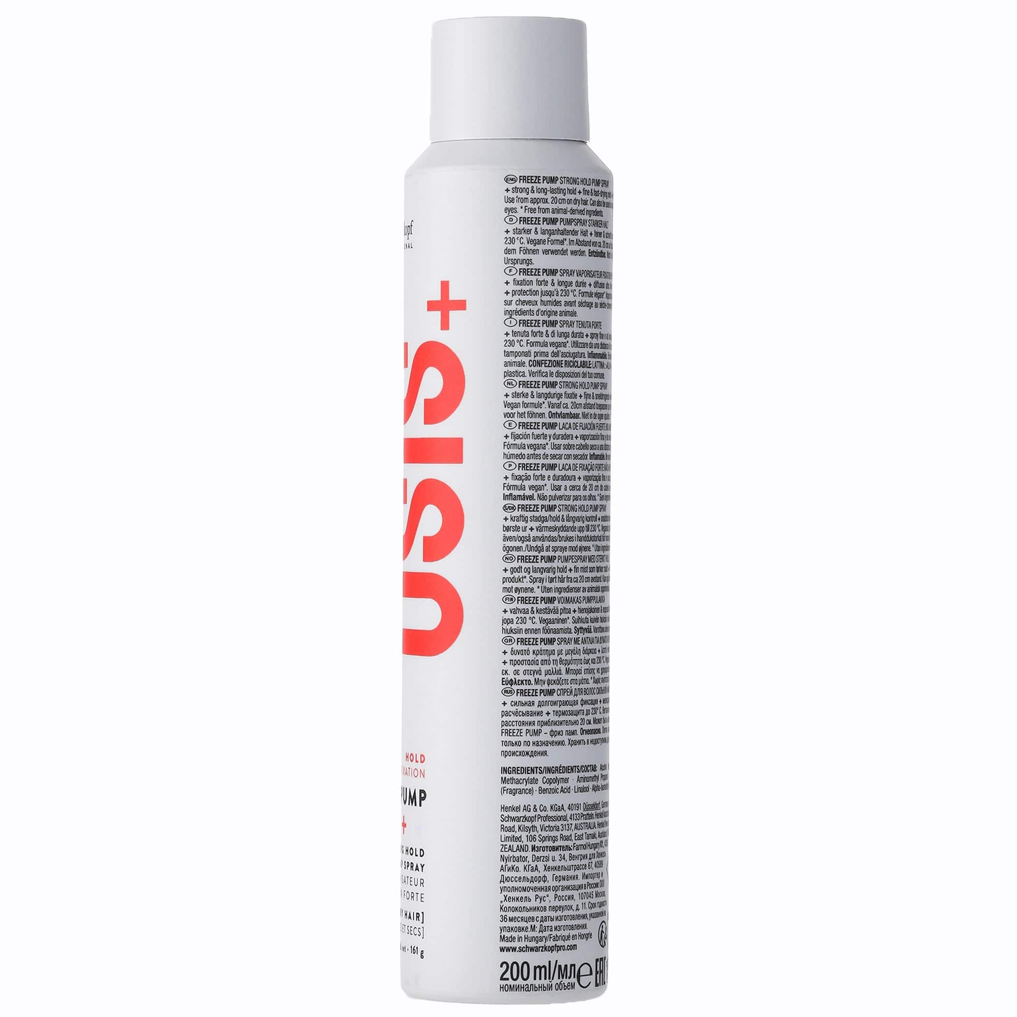 Osis Nuevo Styling OSiS+ Freeze Pump Laca Fijación Fuerte200ml Roberta Beauty Club Tienda Online Productos de Peluqueria