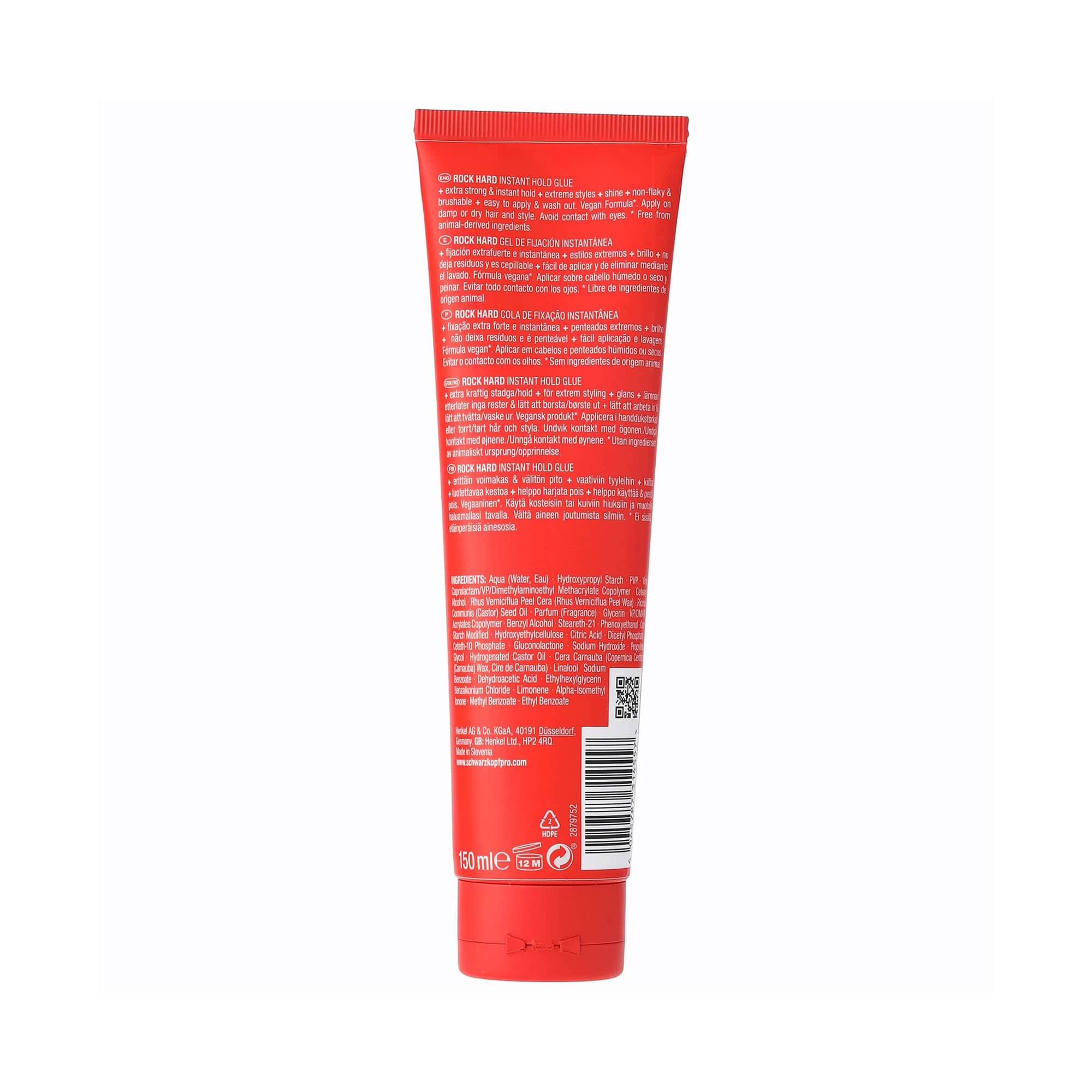 Osis Nuevo Styling OSiS Rock Hard Gomina Fijación Extrema 150ml Roberta Beauty Club Tienda Online Productos de Peluqueria
