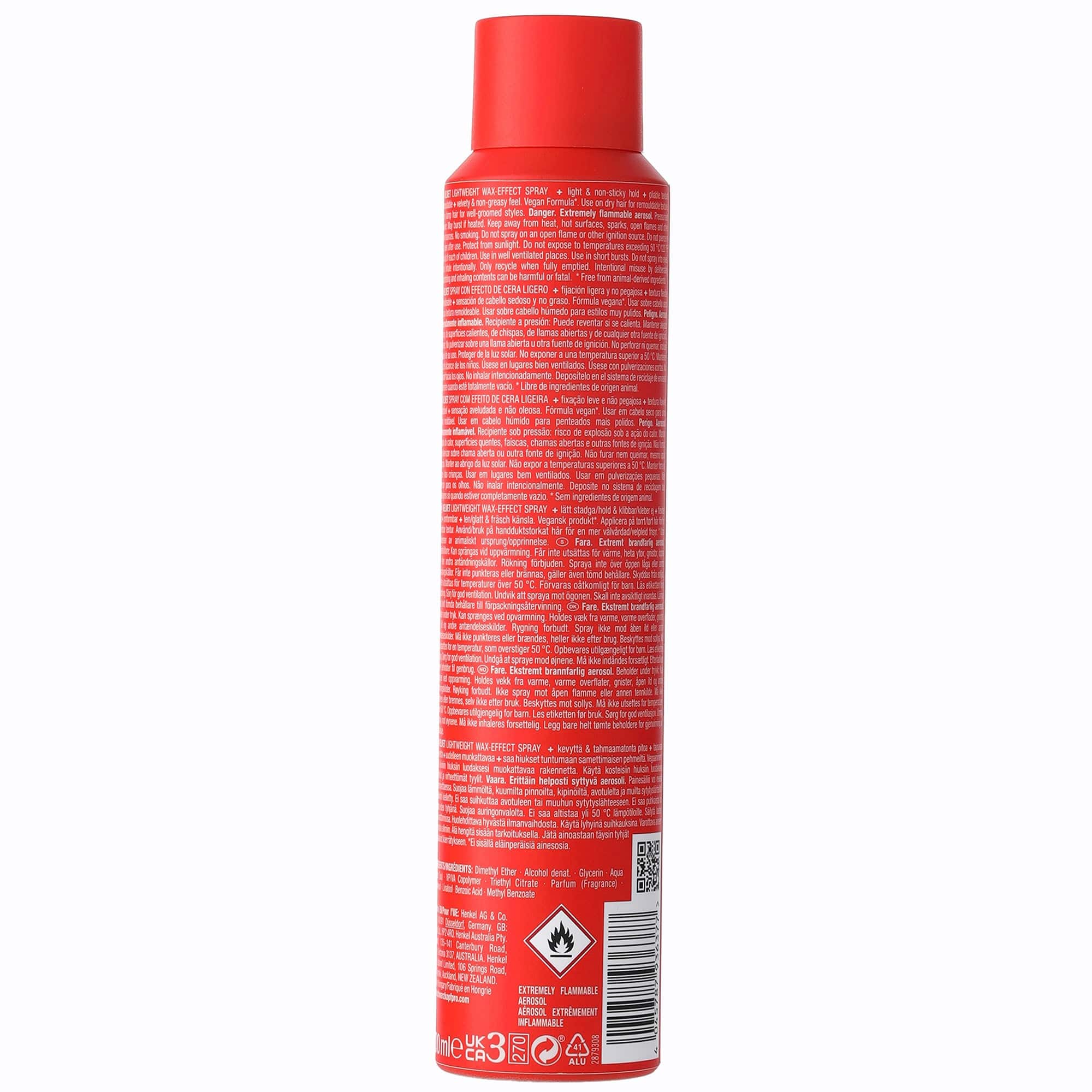 Osis Nuevo Styling OSiS Velvet Spray Efecto Cera 200ml Roberta Beauty Club Tienda Online Productos de Peluqueria
