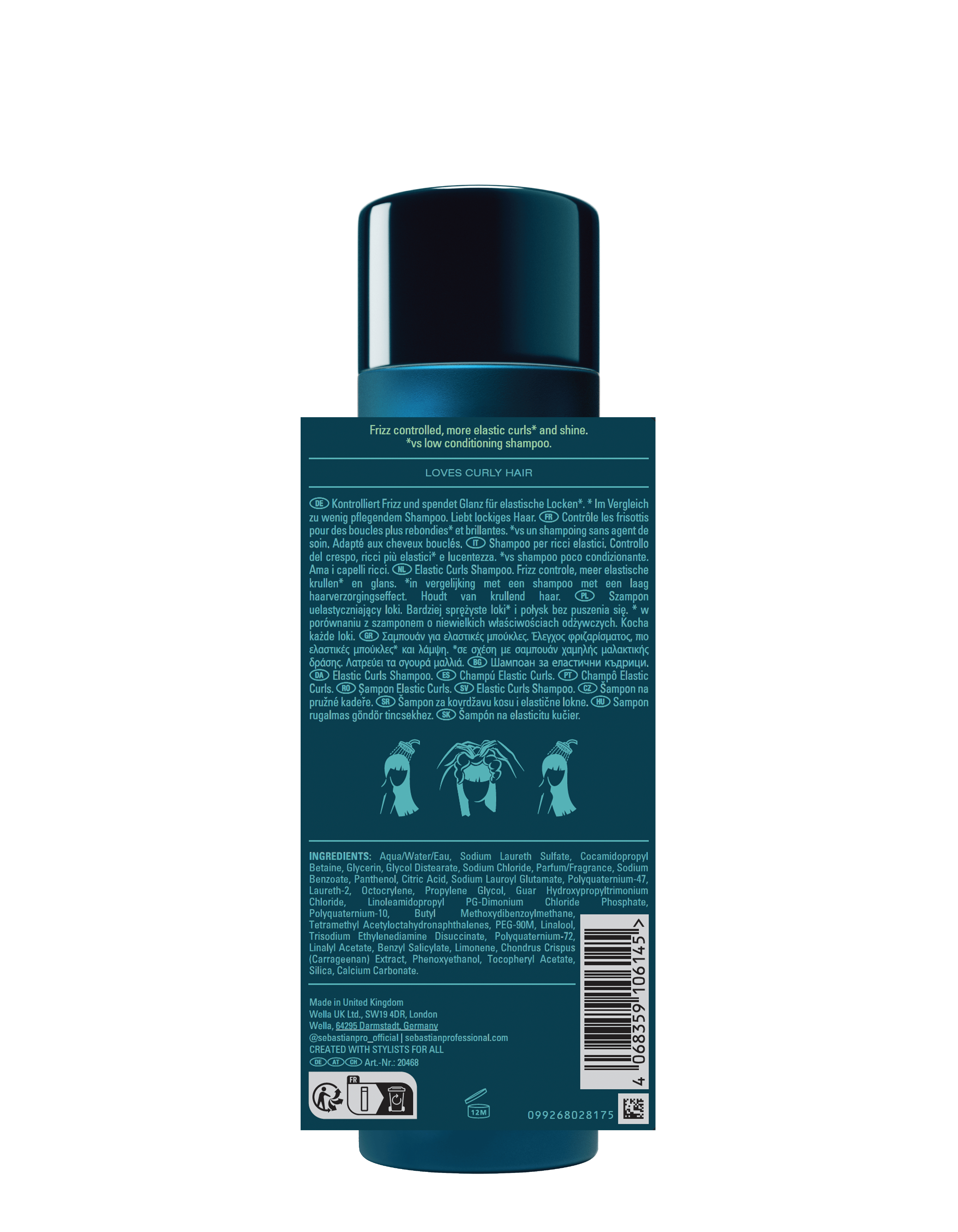 Sebastian Champú Sebastian Professional Twisted Champú 1000ml Roberta Beauty Club Tienda Online Productos de Peluqueria